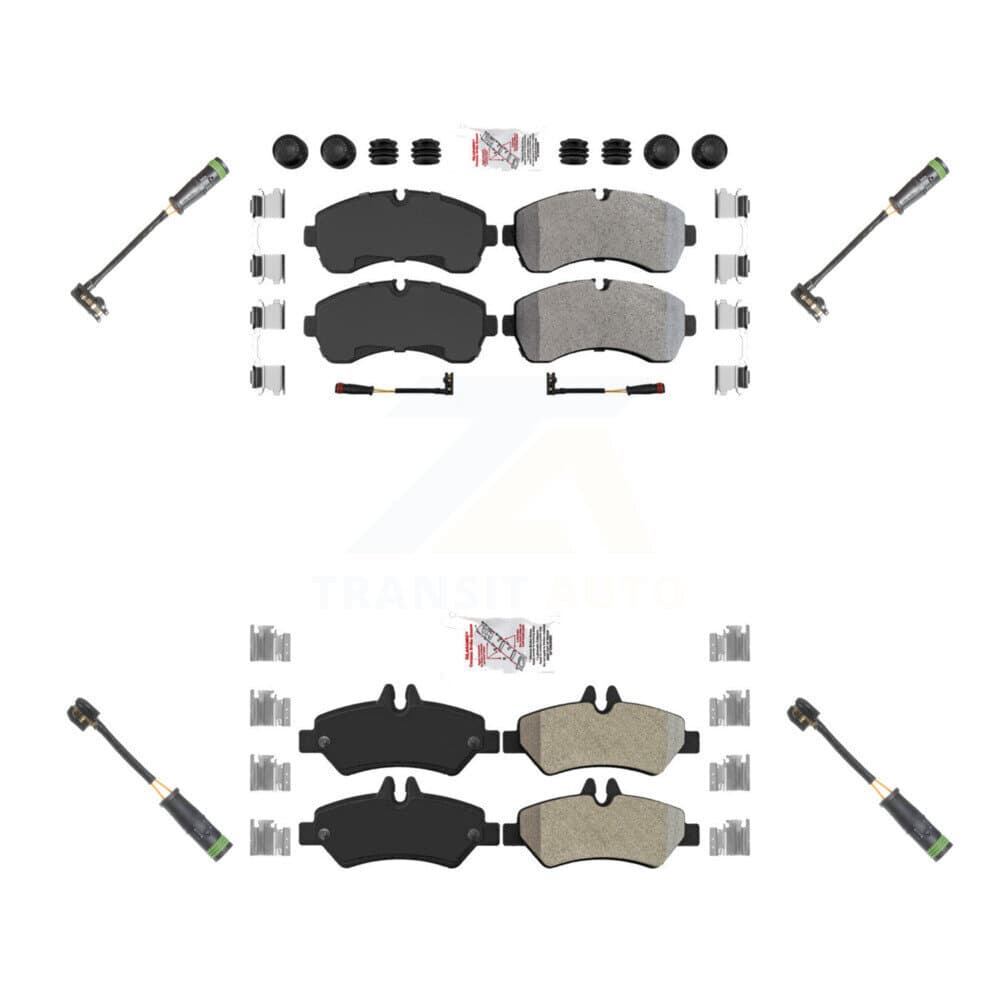 AmeriBRAKES - KNW-100266 - Front and Rear Disc Brake Pad Kits image 1