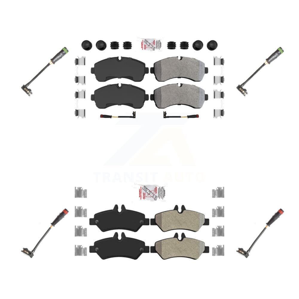 AmeriBRAKES - KNW-100270 - Front and Rear Disc Brake Pad Kits image 1