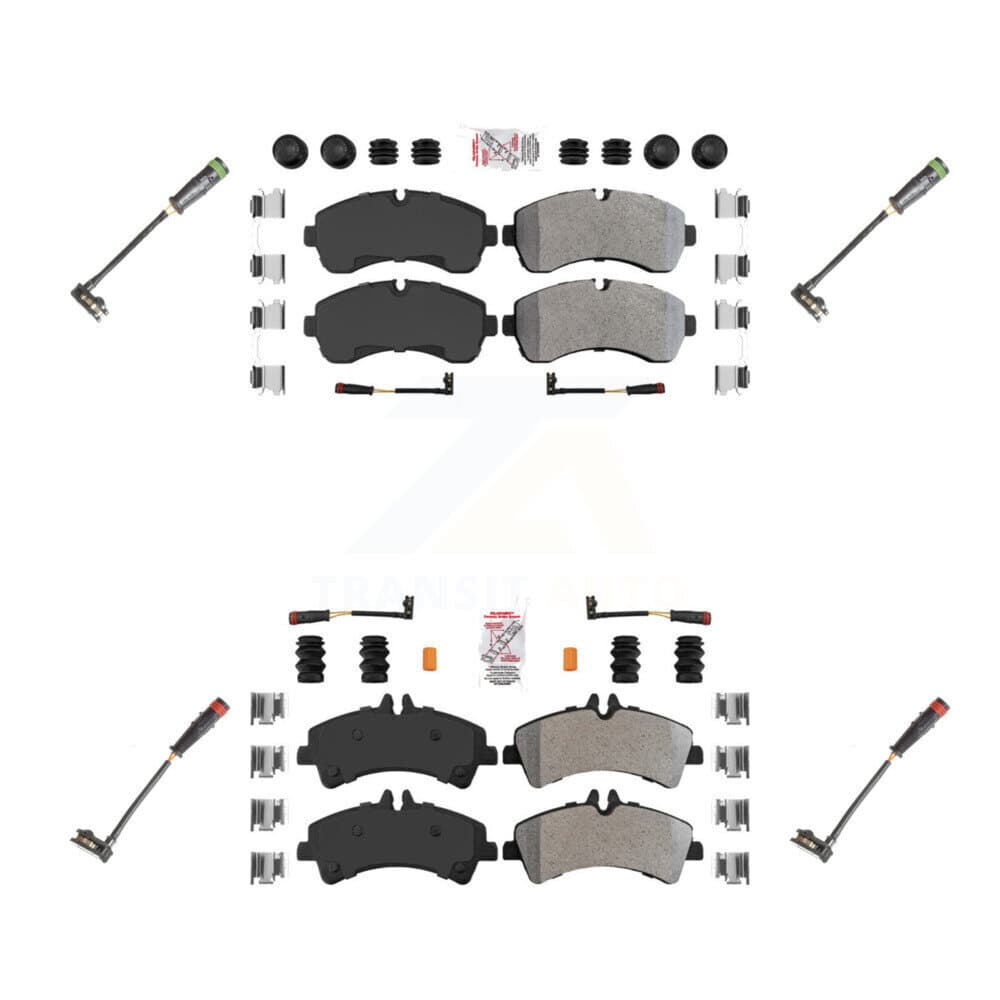 AmeriBRAKES - KNW-100271 - Front and Rear Disc Brake Pad Kits image 1