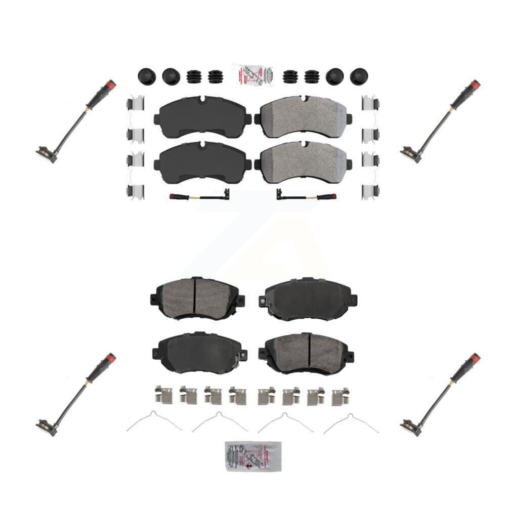 AmeriBRAKES - KNW-100306 - Front and Rear Disc Brake Pad Kits image 1
