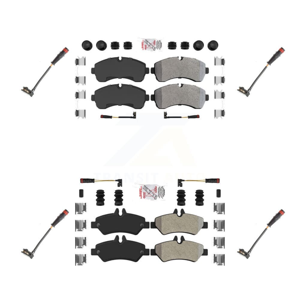 AmeriBRAKES - KNW-100311 - Front and Rear Disc Brake Pad Kits image 1