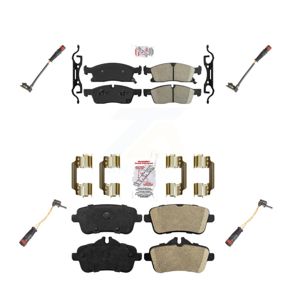 AmeriBRAKES - KNW-100319 - Front and Rear Disc Brake Pad Kits image 1
