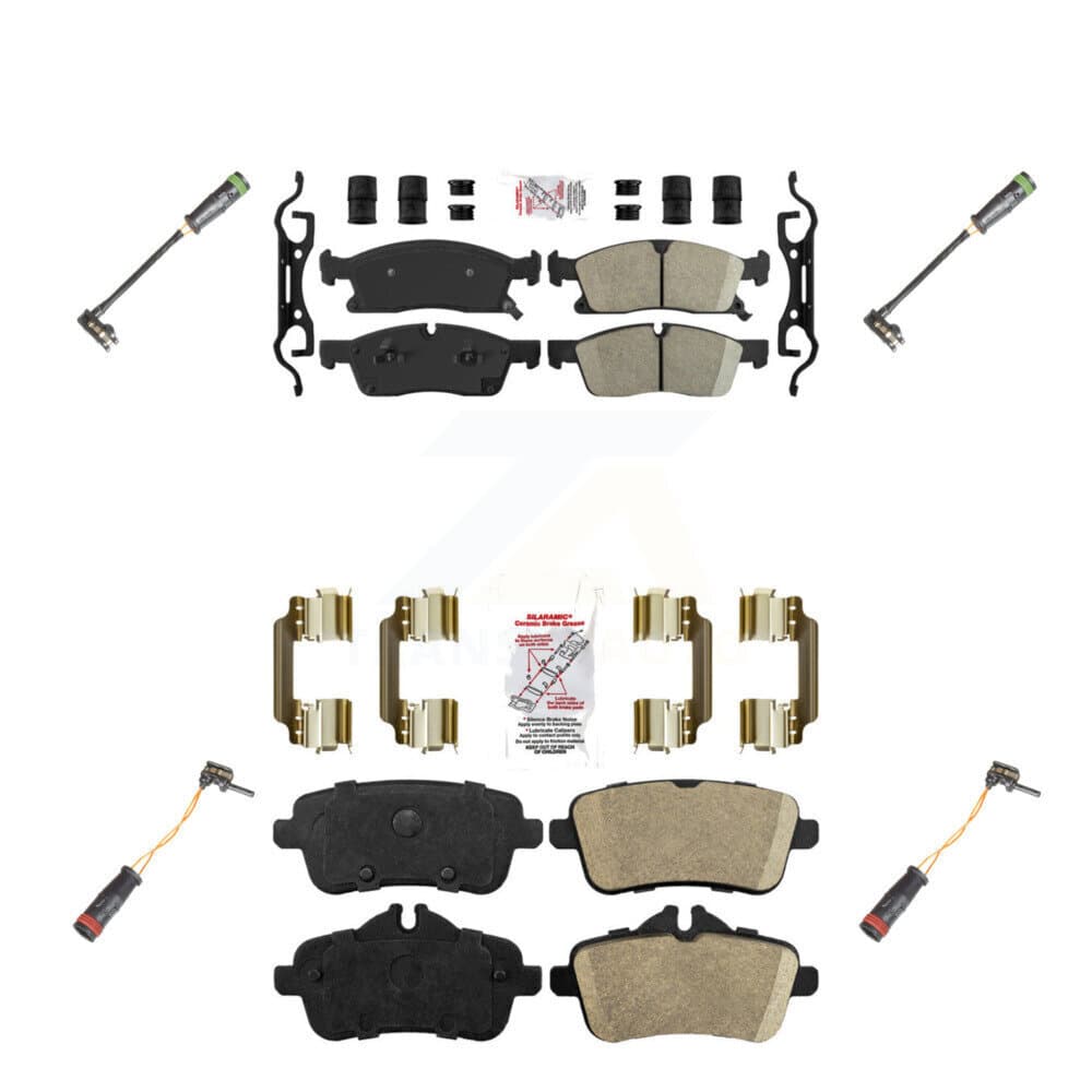 AmeriBRAKES - KNW-100326 - Front and Rear Disc Brake Pad Kits image 1