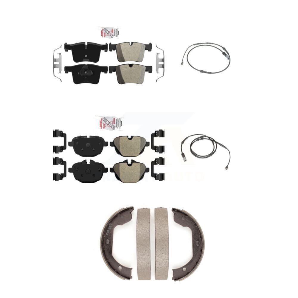 AmeriBRAKES - KNW-100393 - Front and Rear Disc Brake Pad Kits image 1