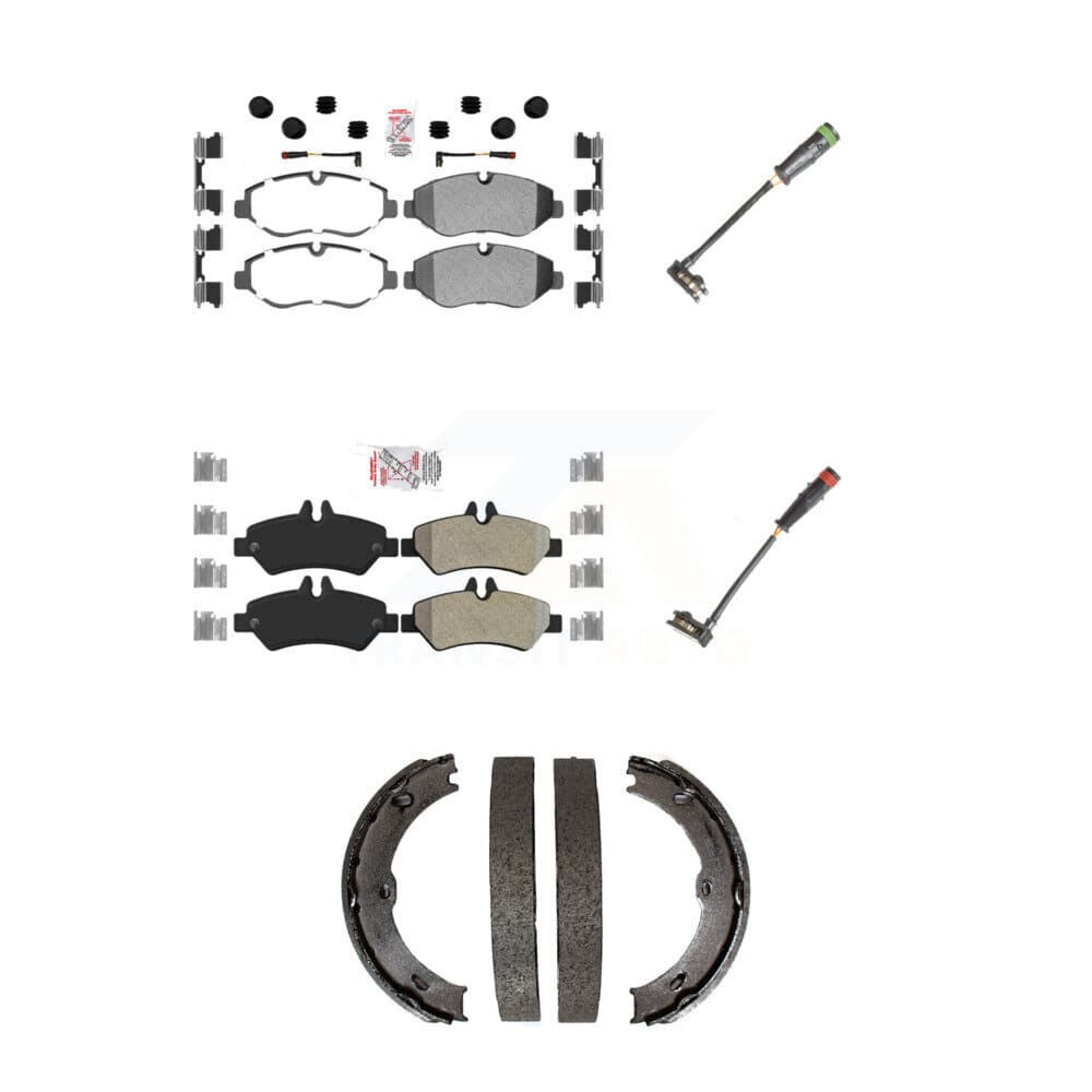 AmeriBRAKES - KNW-100436 - Front and Rear Disc Brake Pad Kits image 1