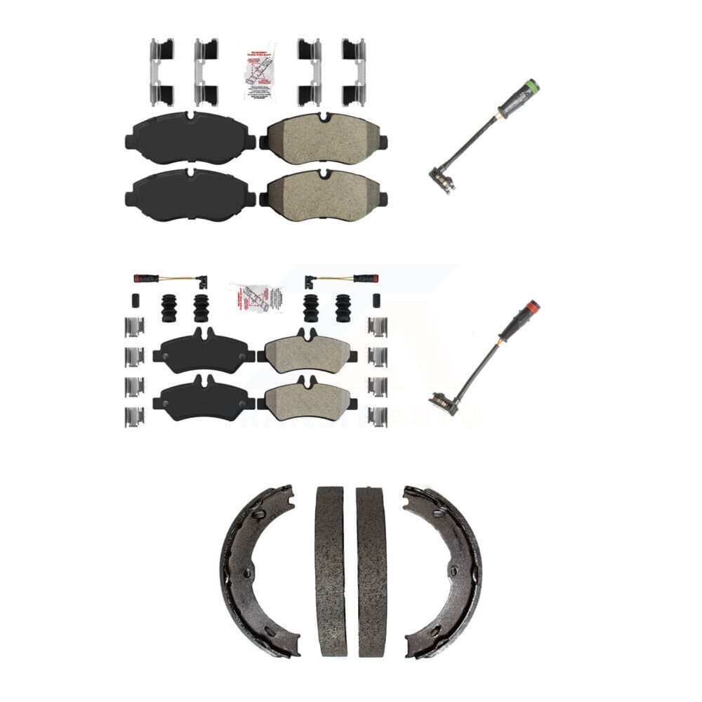 AmeriBRAKES - KNW-100437 - Front and Rear Disc Brake Pad Kits image 1