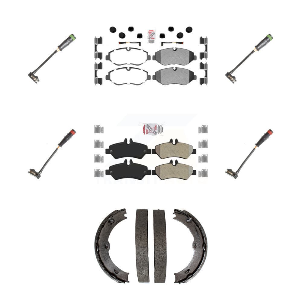 AmeriBRAKES - KNW-100517 - Front and Rear Disc Brake Pad Kits image 1