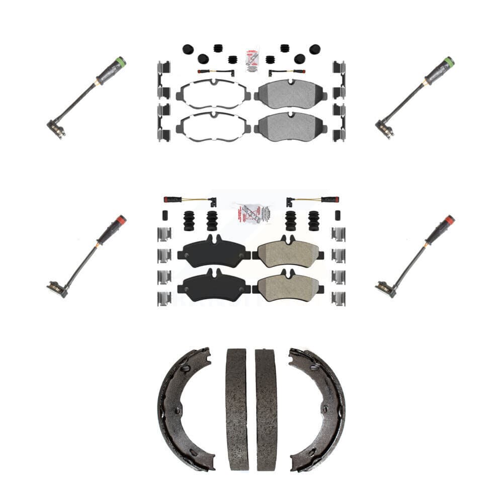 AmeriBRAKES - KNW-100519 - Front and Rear Disc Brake Pad Kits image 1