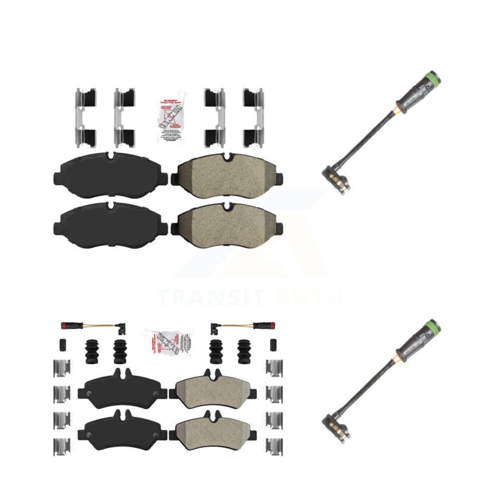 AmeriBRAKES - KNW-101121 - Front and Rear Disc Brake Pad Kits image 1