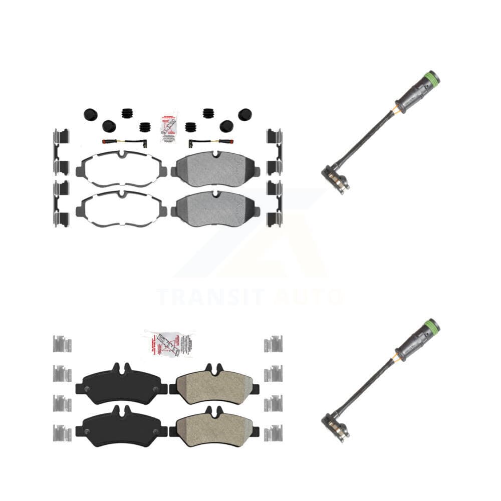 AmeriBRAKES - KNW-101122 - Front and Rear Disc Brake Pad Kits image 1