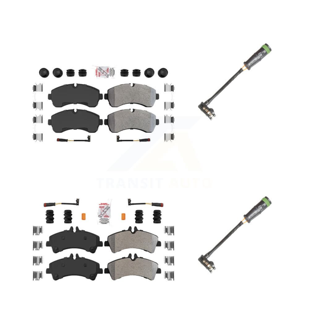 AmeriBRAKES - KNW-101126 - Front and Rear Disc Brake Pad Kits image 1