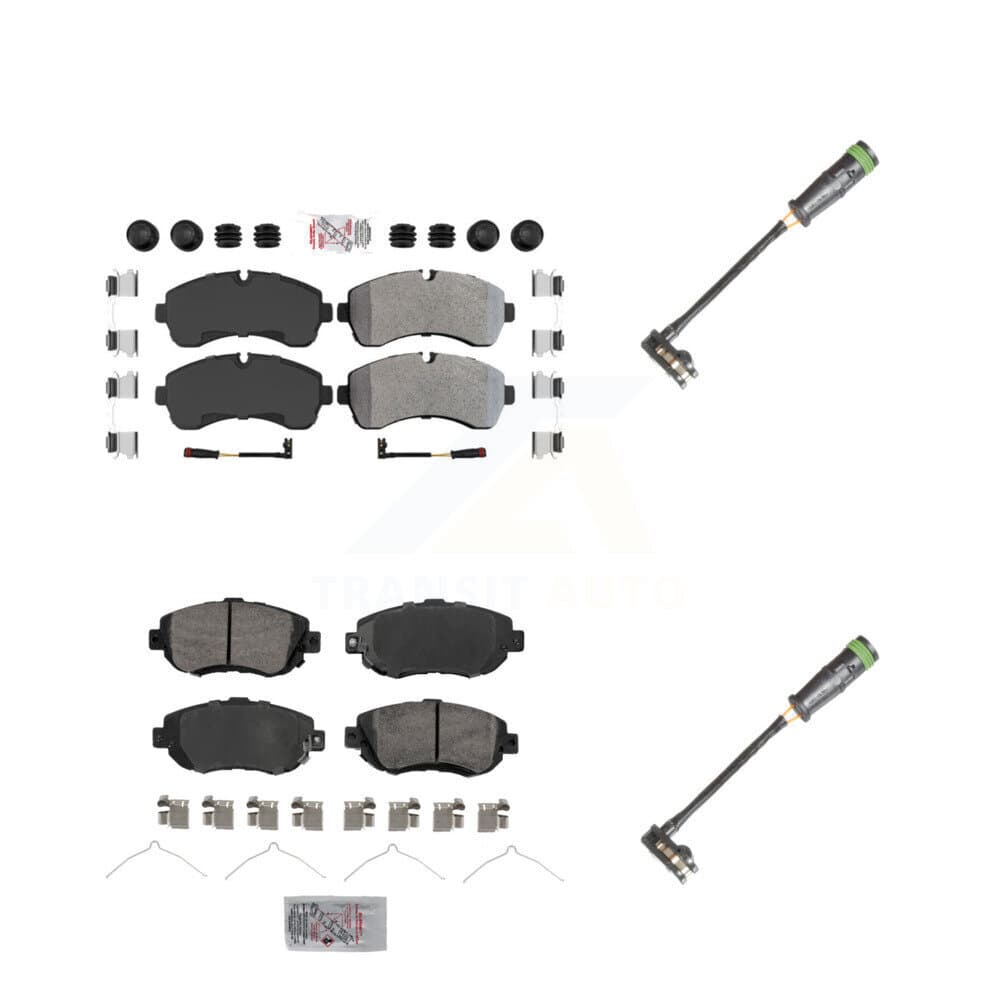 AmeriBRAKES - KNW-101128 - Front and Rear Disc Brake Pad Kits image 1