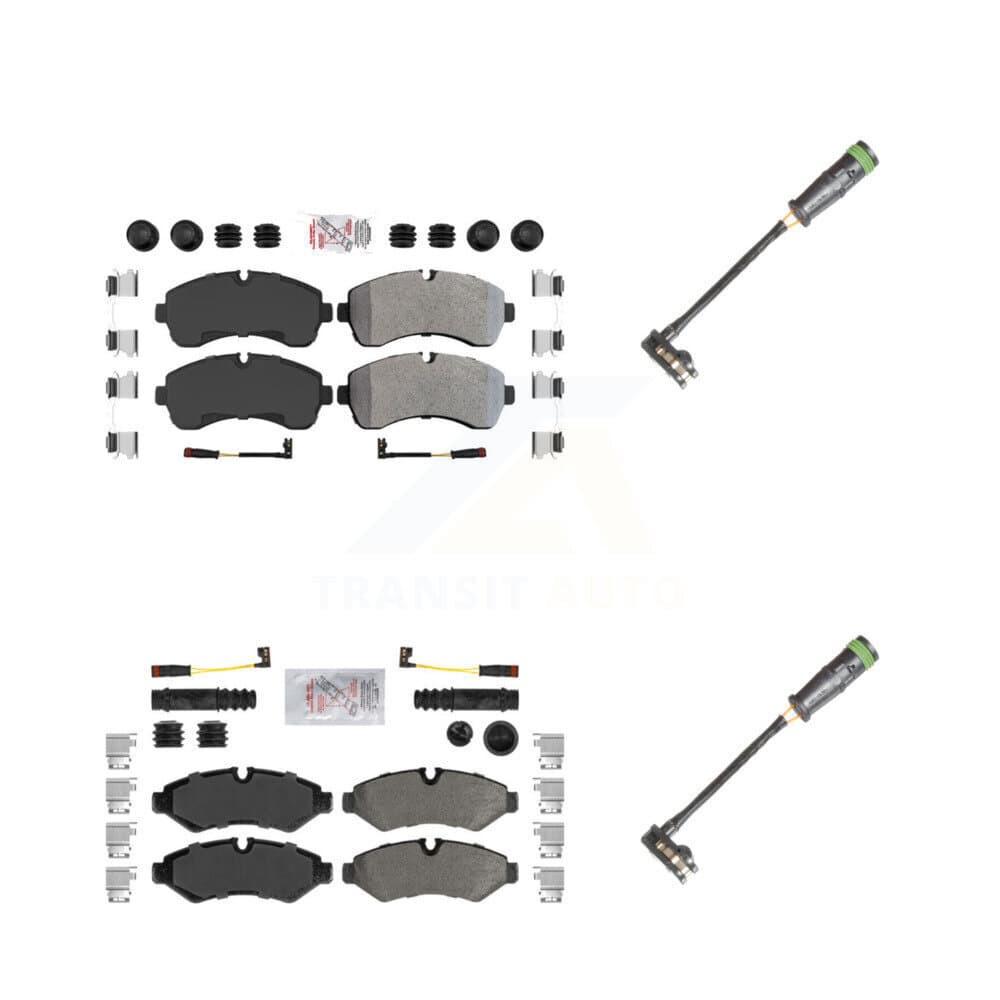 AmeriBRAKES - KNW-101129 - Front and Rear Disc Brake Pad Kits image 1
