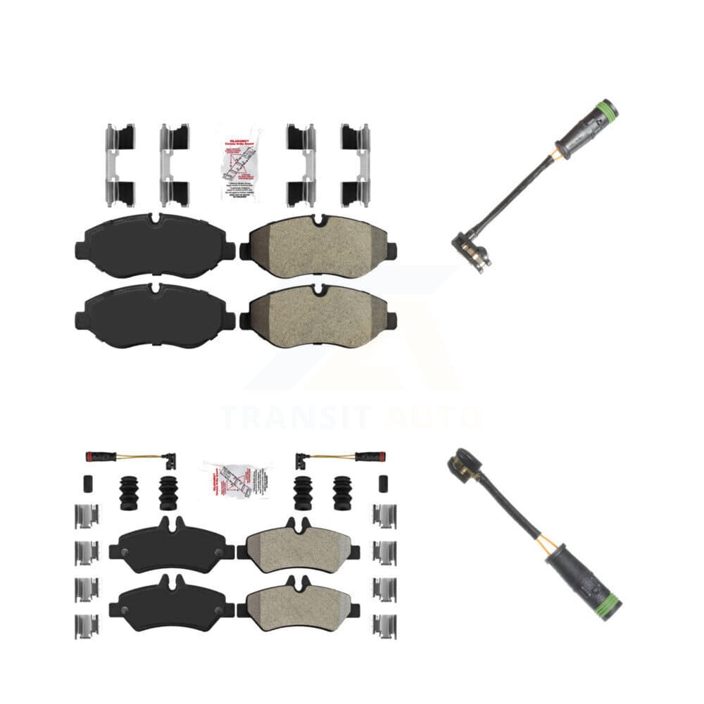 AmeriBRAKES - KNW-101135 - Front and Rear Disc Brake Pad Kits image 1