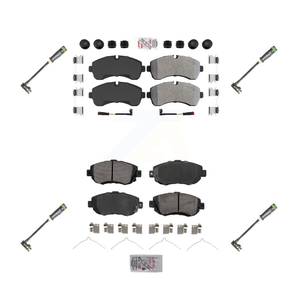 AmeriBRAKES - KNW-101164 - Front and Rear Disc Brake Pad Kits image 1