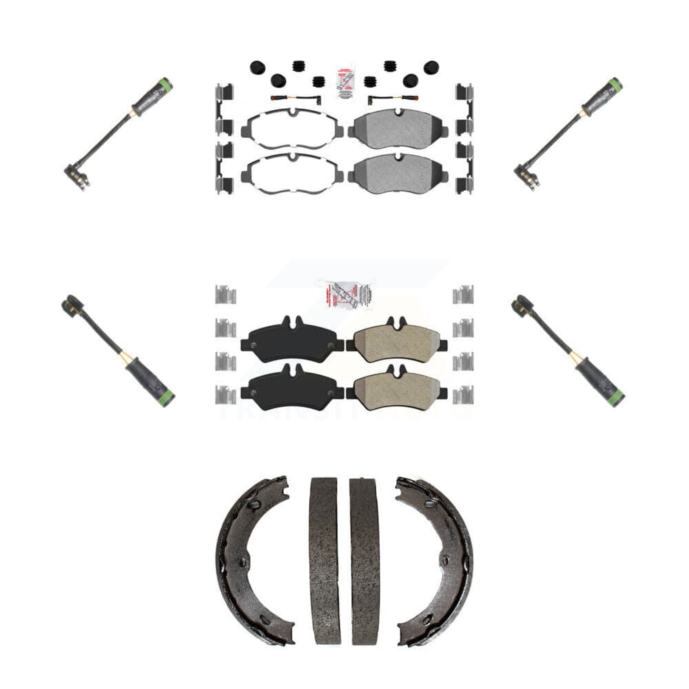 AmeriBRAKES - KNW-101219 - Front and Rear Disc Brake Pad Kits image 1