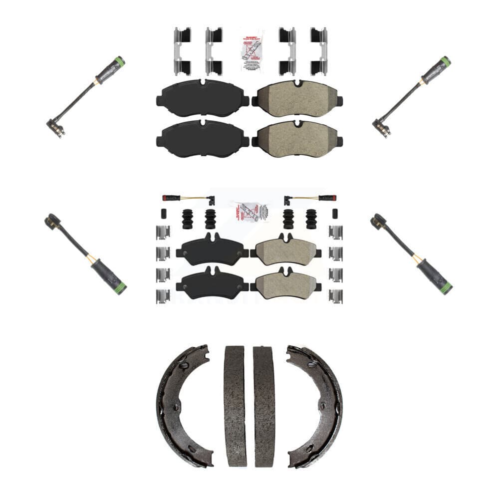 AmeriBRAKES - KNW-101220 - Front and Rear Disc Brake Pad Kits image 1