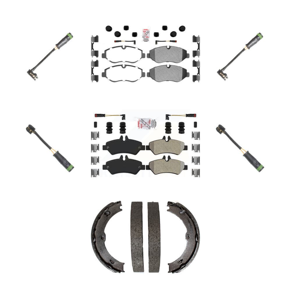 AmeriBRAKES - KNW-101221 - Front and Rear Disc Brake Pad Kits image 1