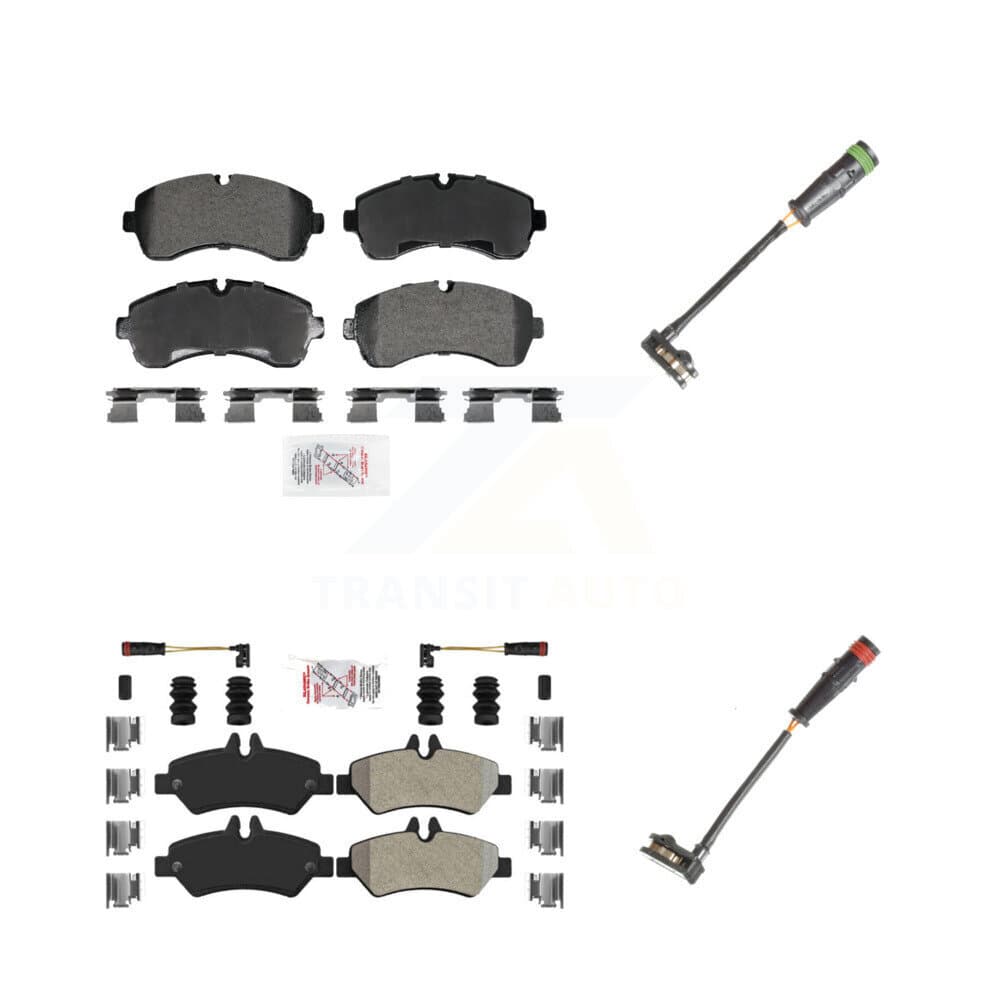 AmeriBRAKES - KNW-101321 - Front and Rear Disc Brake Pad Kits image 1