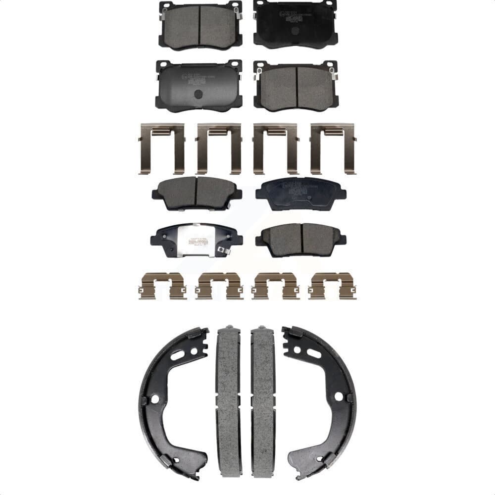 Transit Auto - KTN-100957 - Front and Rear Disc Brake Pad Kits image 1