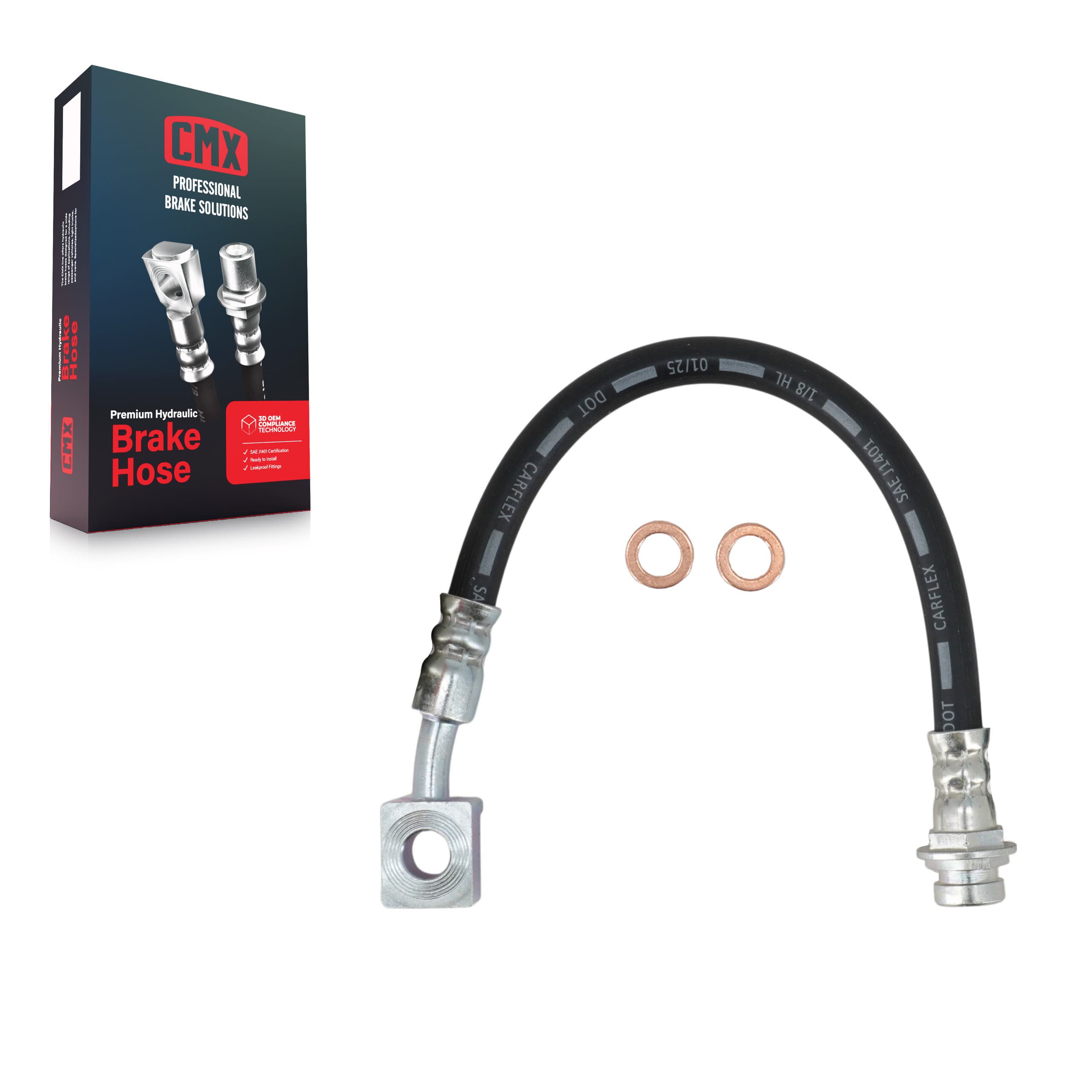 CMX - 12-H620049 - Rear Left Brake Hydraulic Hose image 1