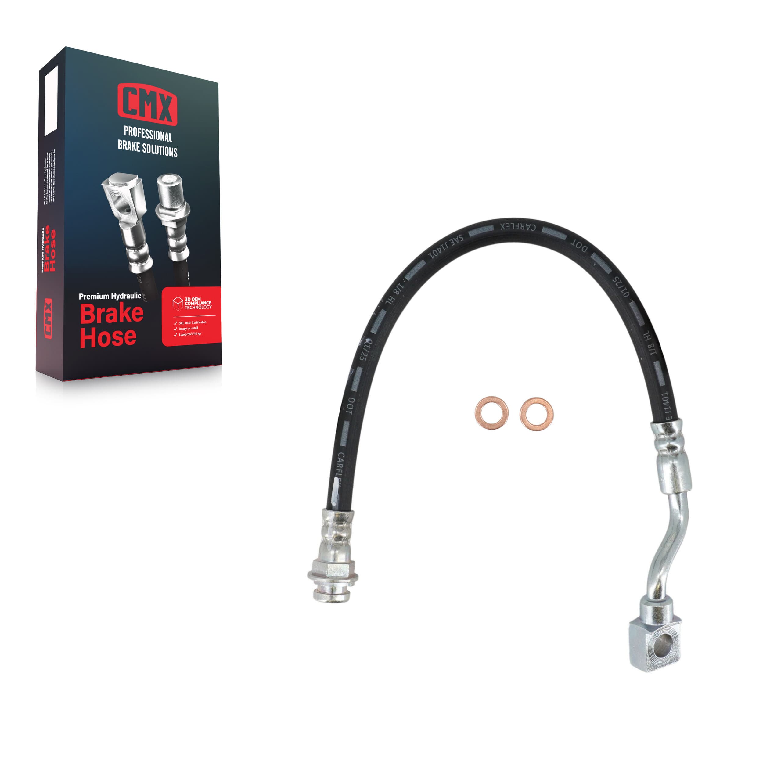 CMX - 12-H620722 - Rear Left Brake Hydraulic Hose image 1
