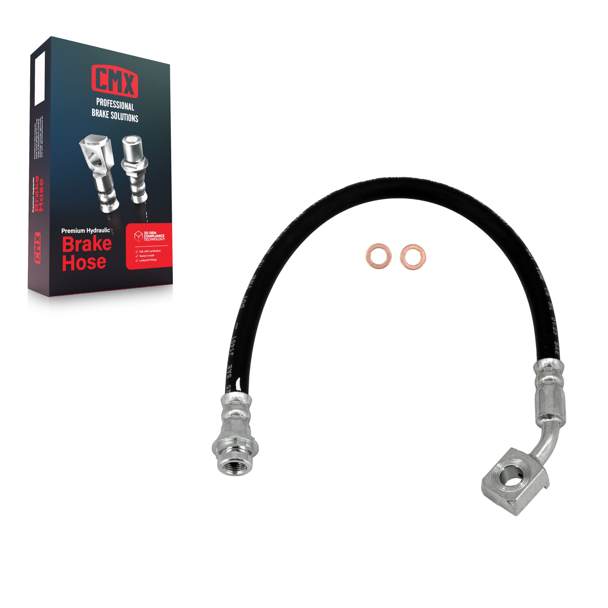 CMX - 12-H620830 - Rear Left Brake Hydraulic Hose image 1