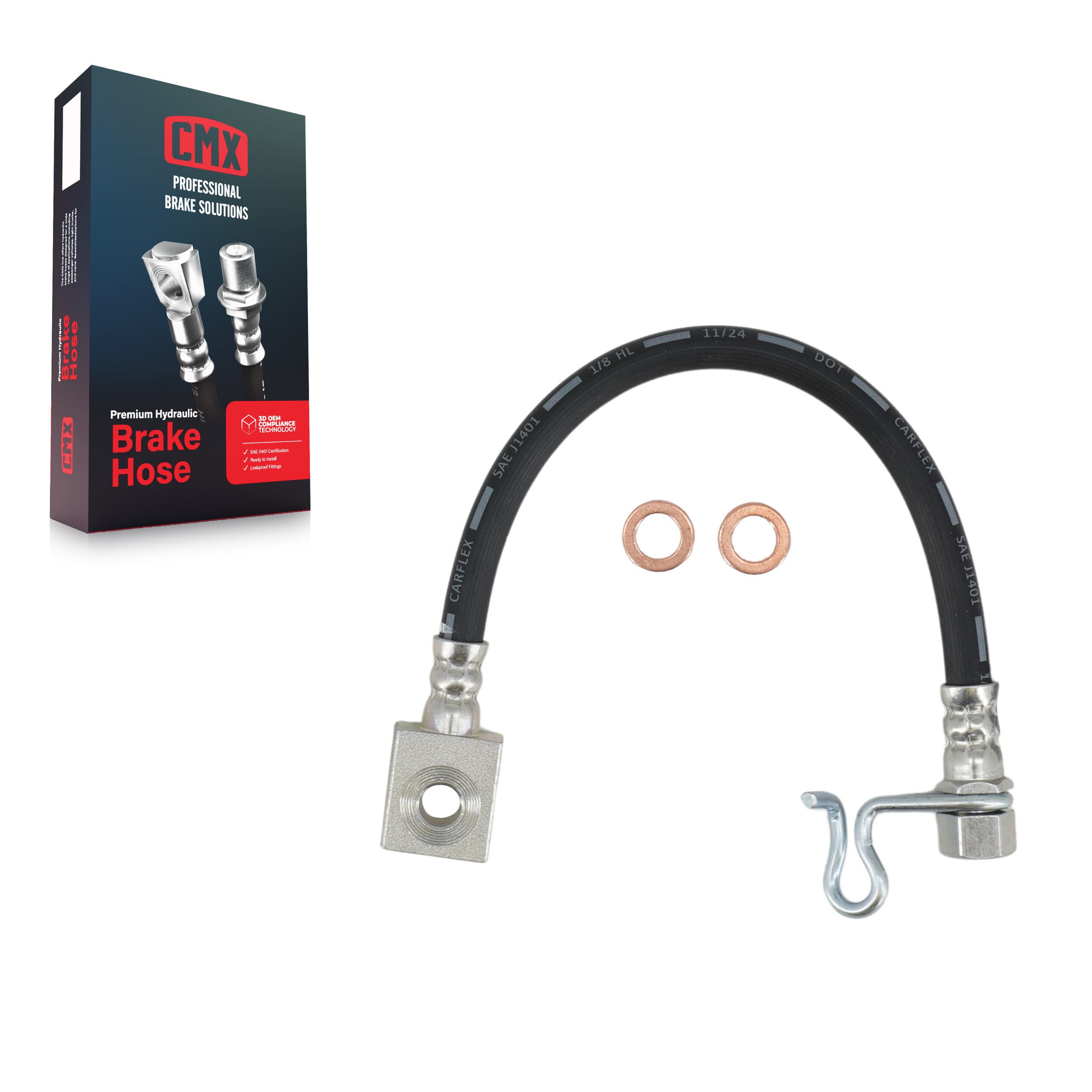 CMX - 12-H621019 - Rear Left Brake Hydraulic Hose image 1