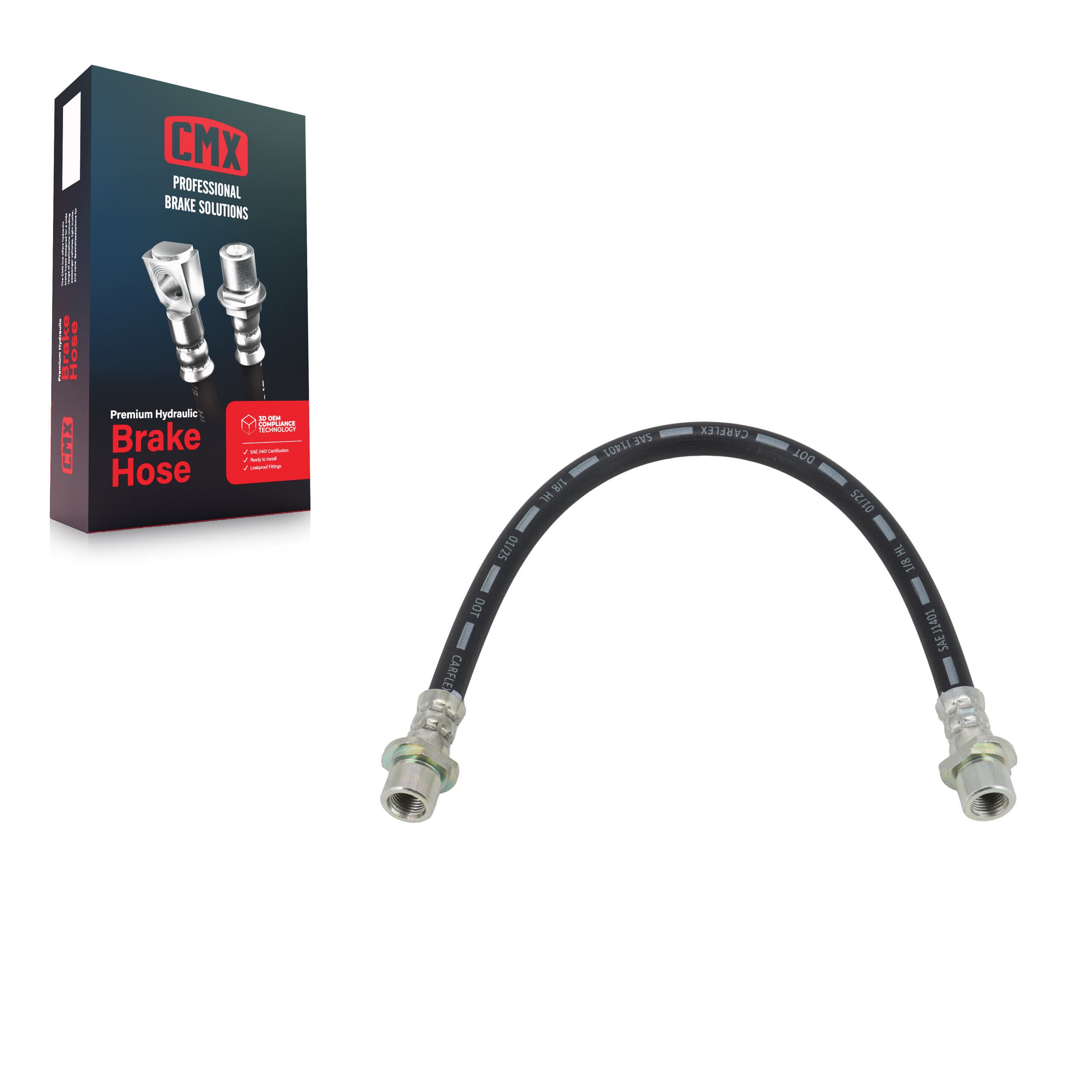 CMX - 12-H621128 - Rear Right Inner Brake Hydraulic Hose image 1
