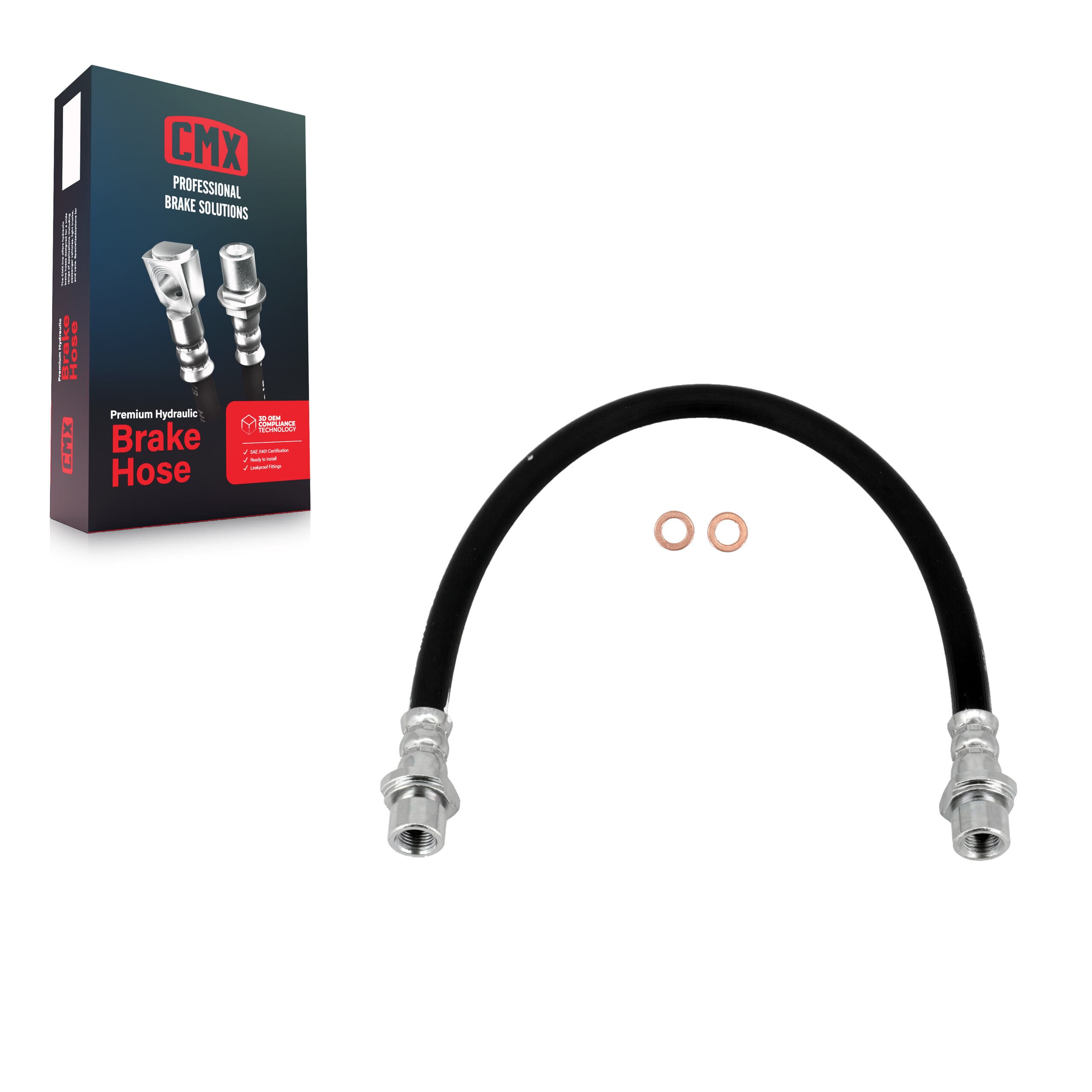 CMX - 12-H621129 - Rear Left Inner Brake Hydraulic Hose image 1