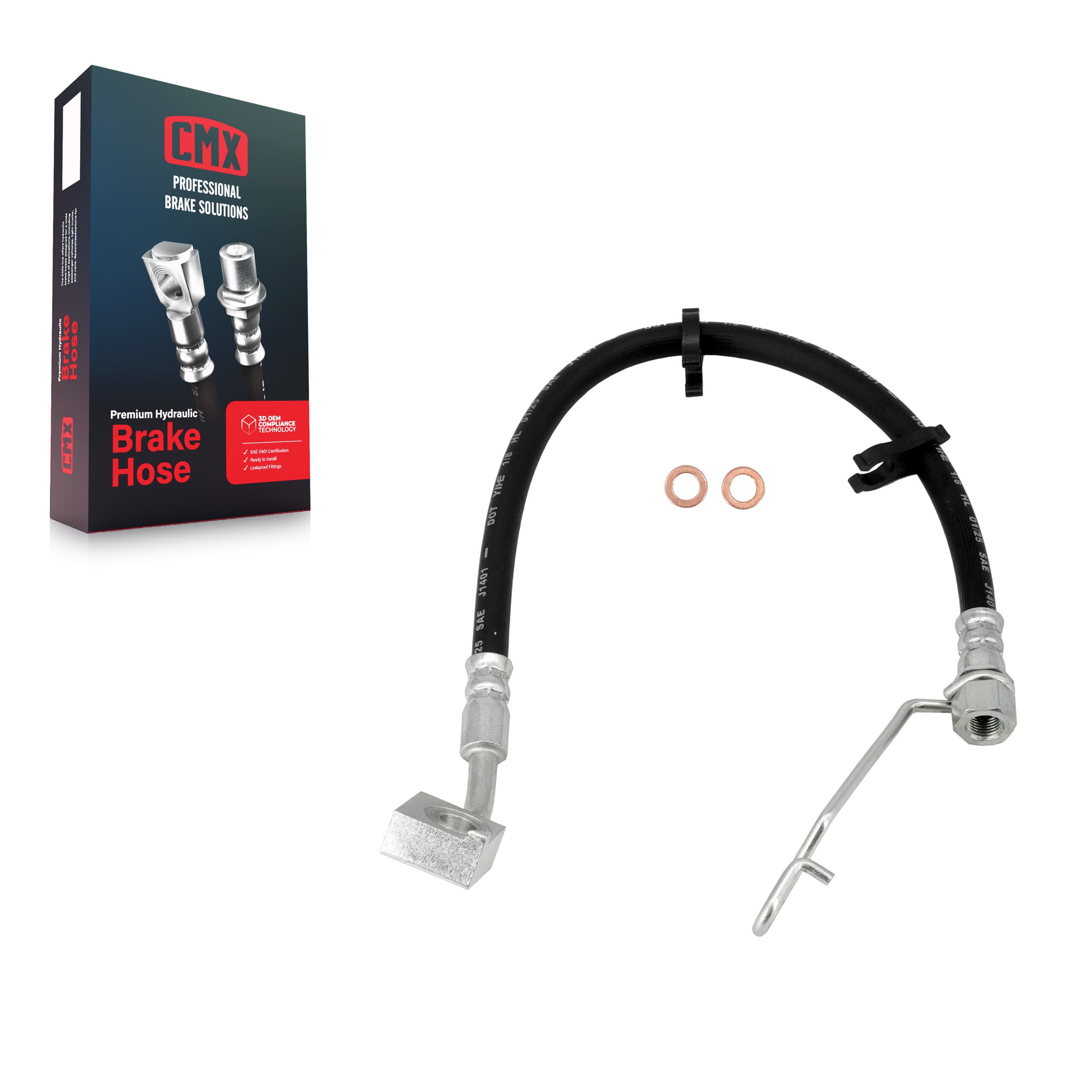 CMX - 12-H621333 - Rear Right Brake Hydraulic Hose image 1