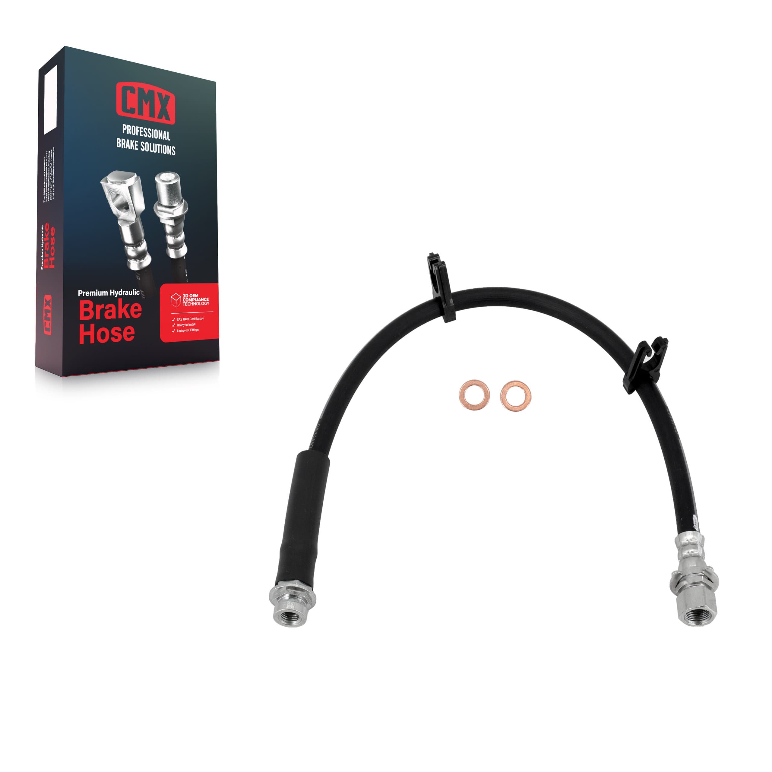 CMX - 12-H621473 - Rear Left Inner Brake Hydraulic Hose image 1
