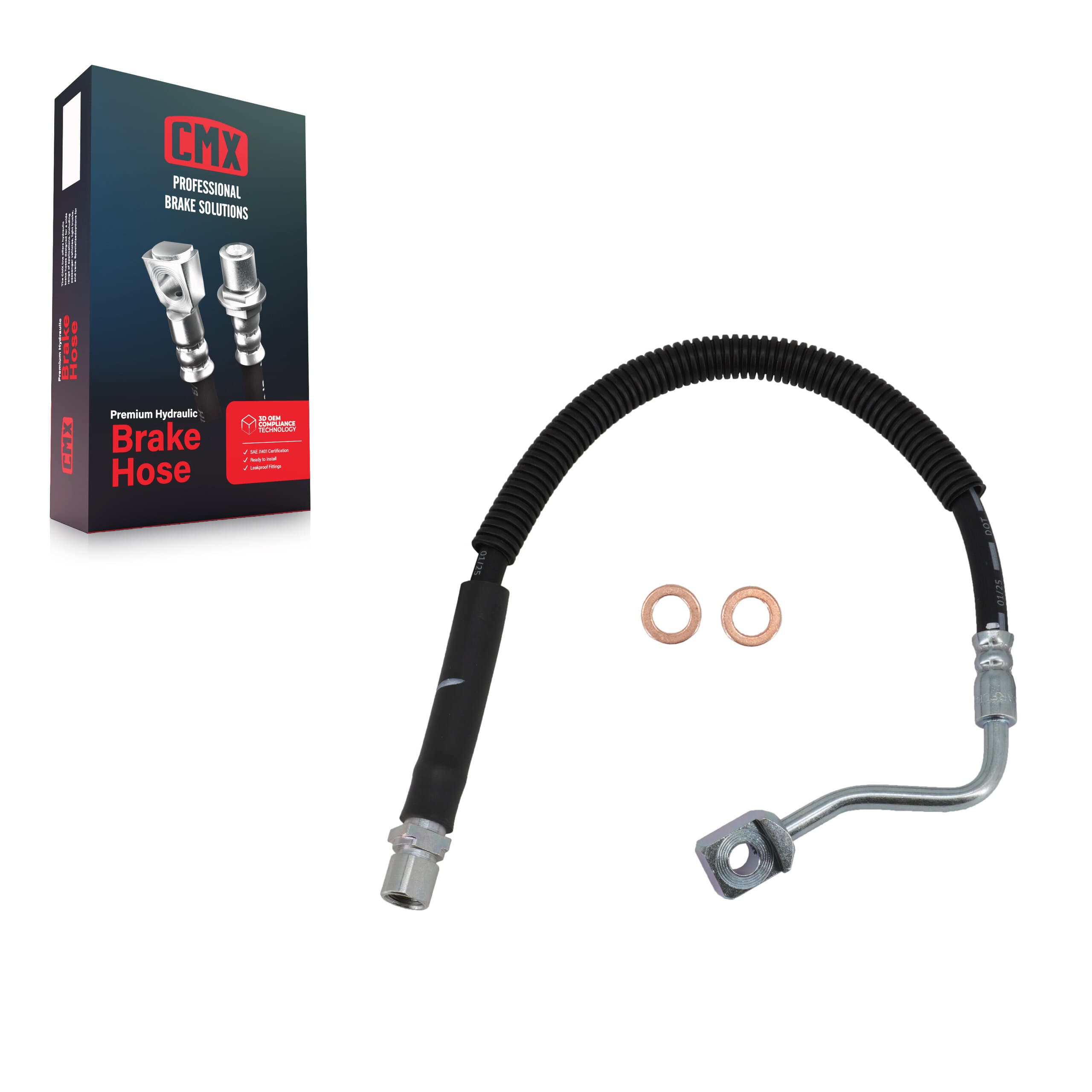 CMX - 12-H621670 - Rear Left Brake Hydraulic Hose image 1