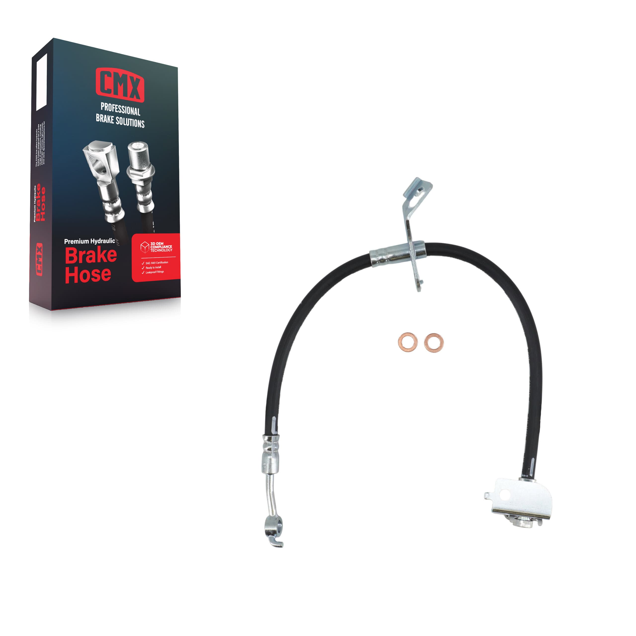 CMX - 12-H622261 - Front Left Brake Hydraulic Hose image 1