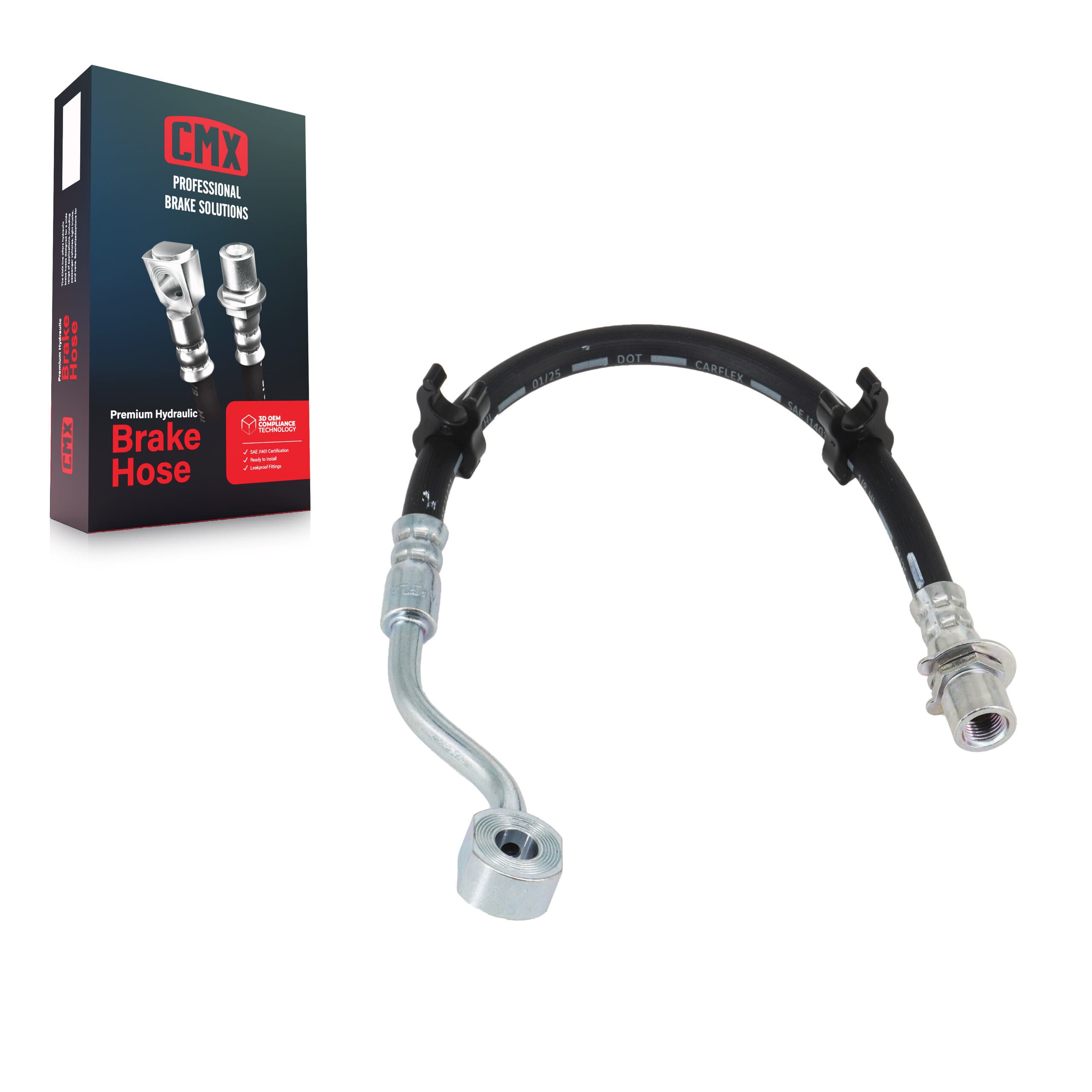 CMX - 12-H622291 - Front Left Outer Brake Hydraulic Hose image 1