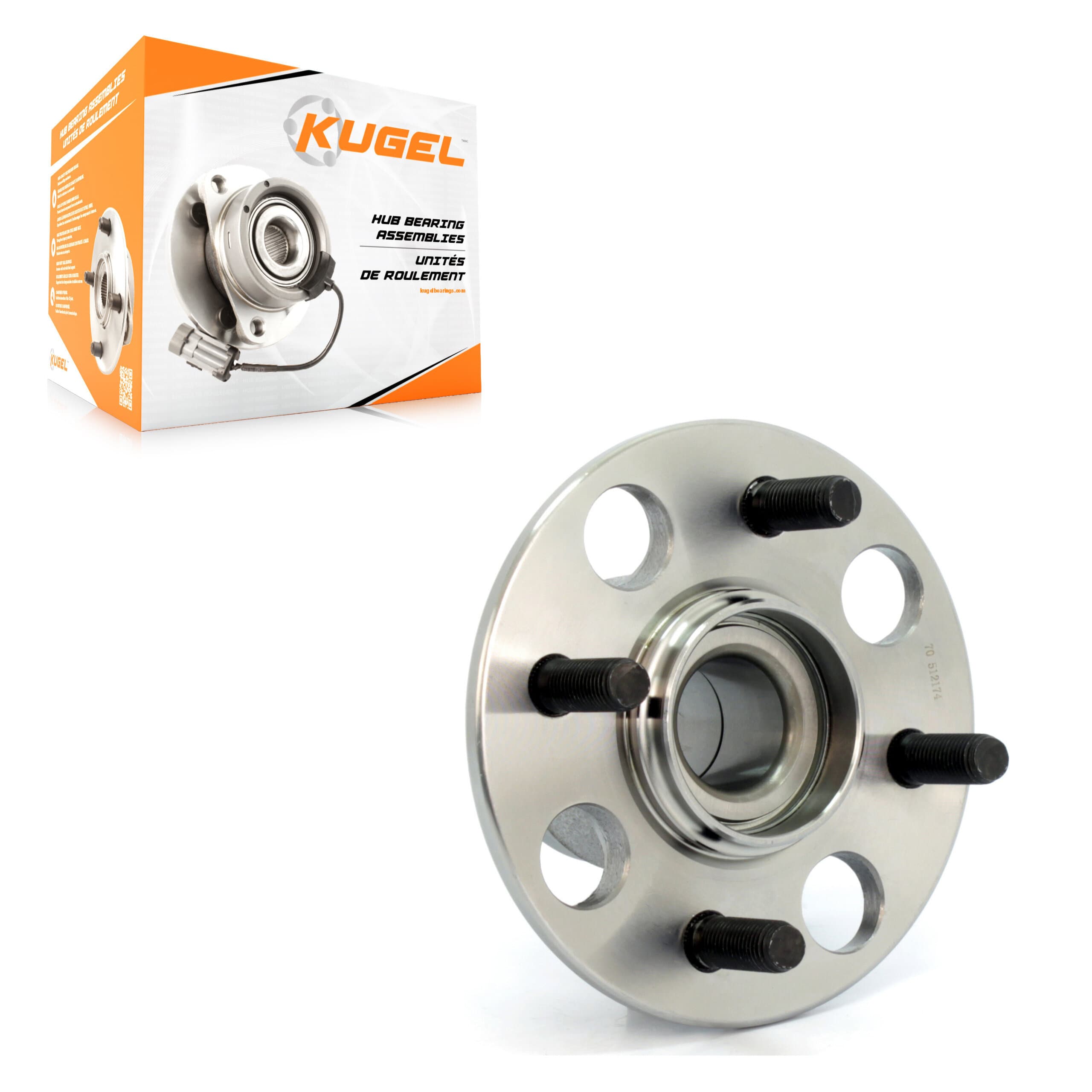 Kugel - 70-512174 - Rear Wheel Bearing and Hub Assembly image 1