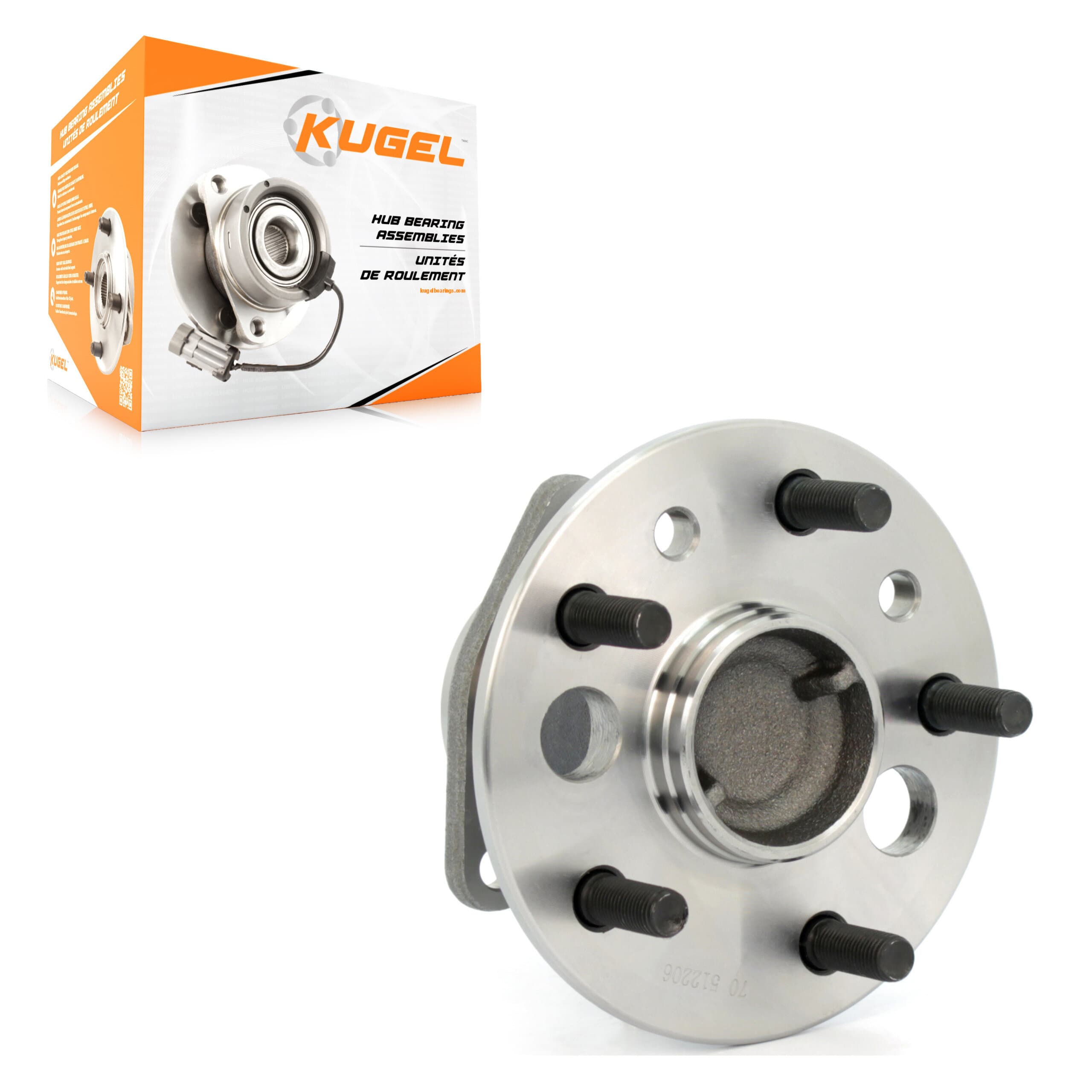 Kugel - 70-512206 - Rear Left Wheel Bearing and Hub Assembly image 1