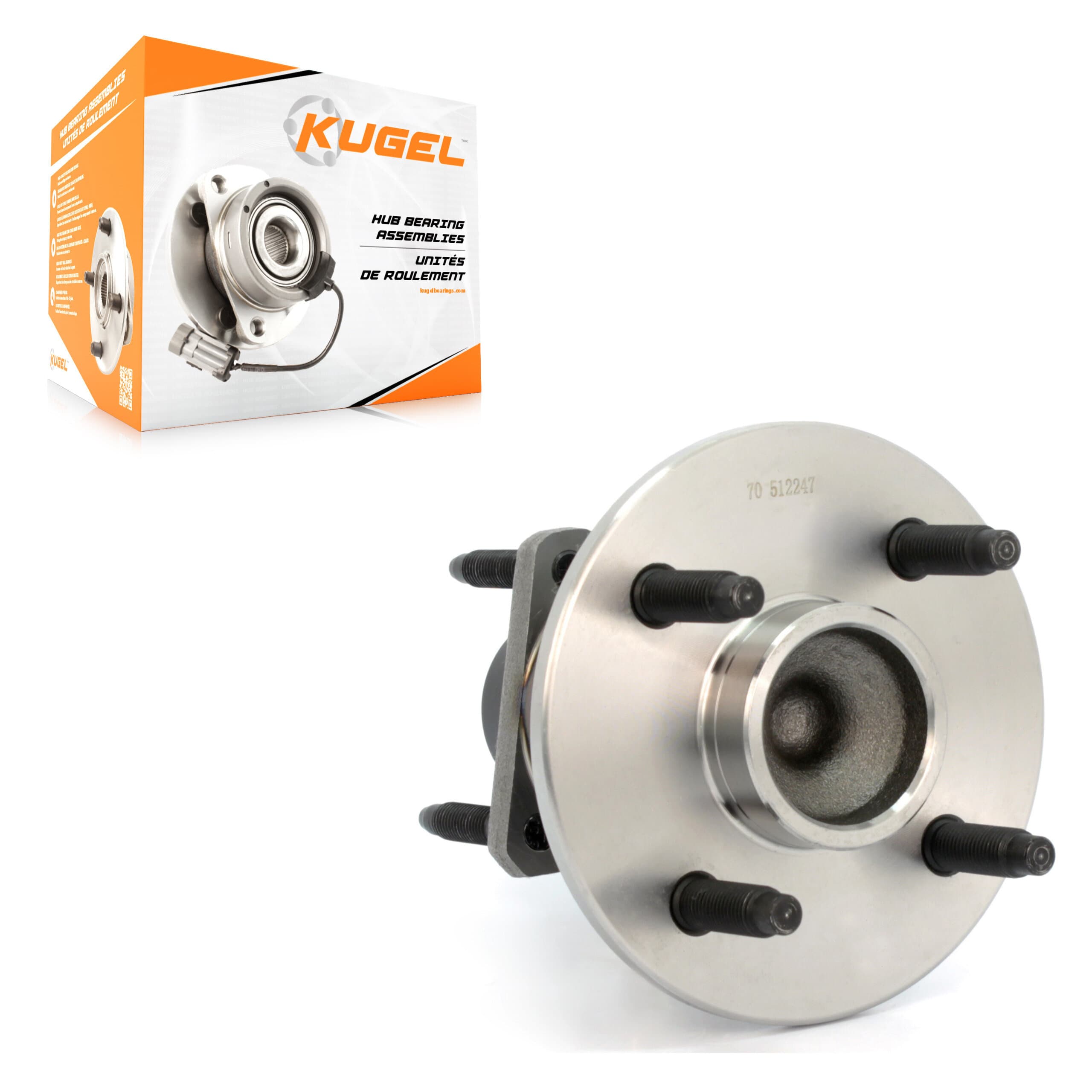 Kugel - 70-512247 - Rear Wheel Bearing and Hub Assembly image 1