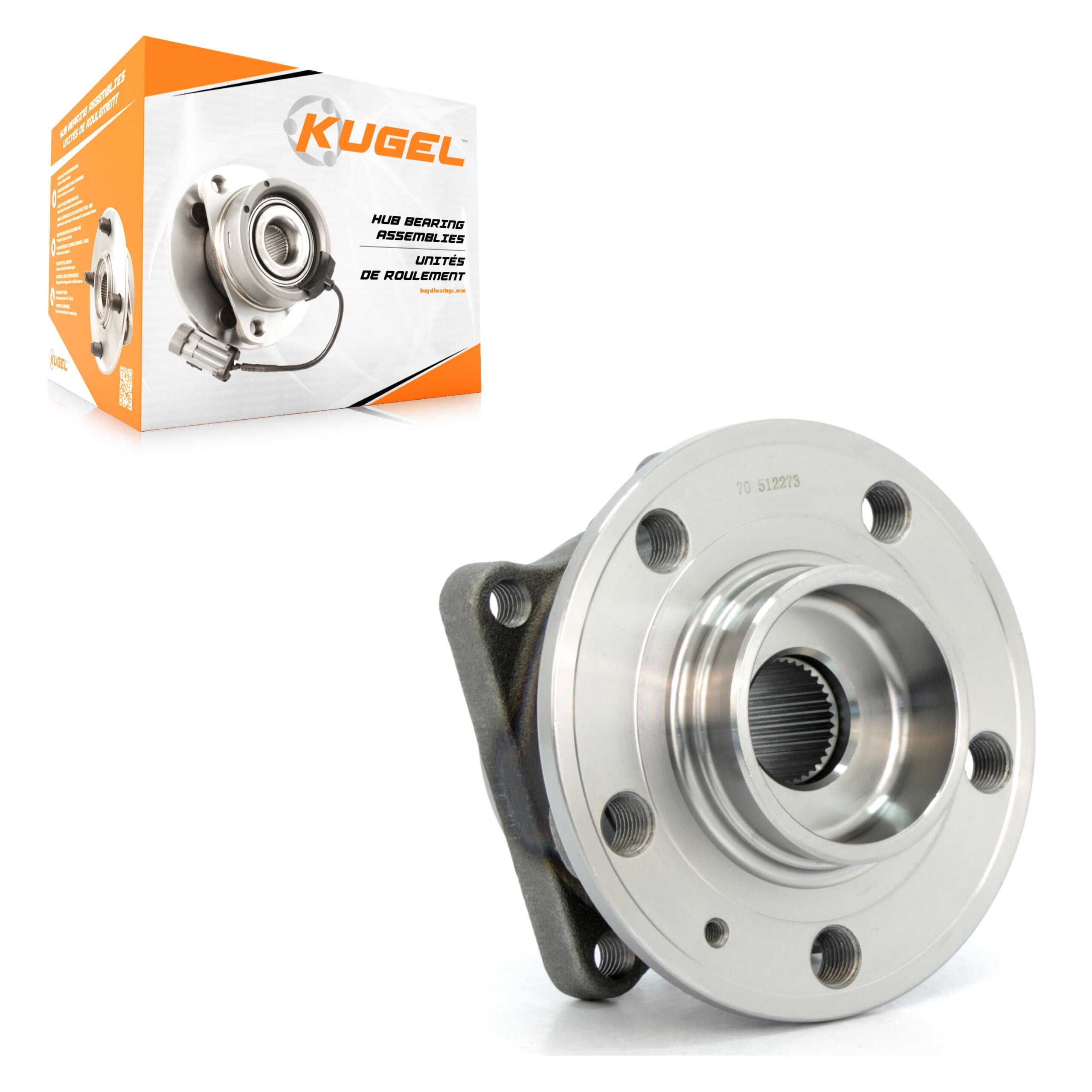 Kugel - 70-512273 - Rear Wheel Bearing and Hub Assembly image 1