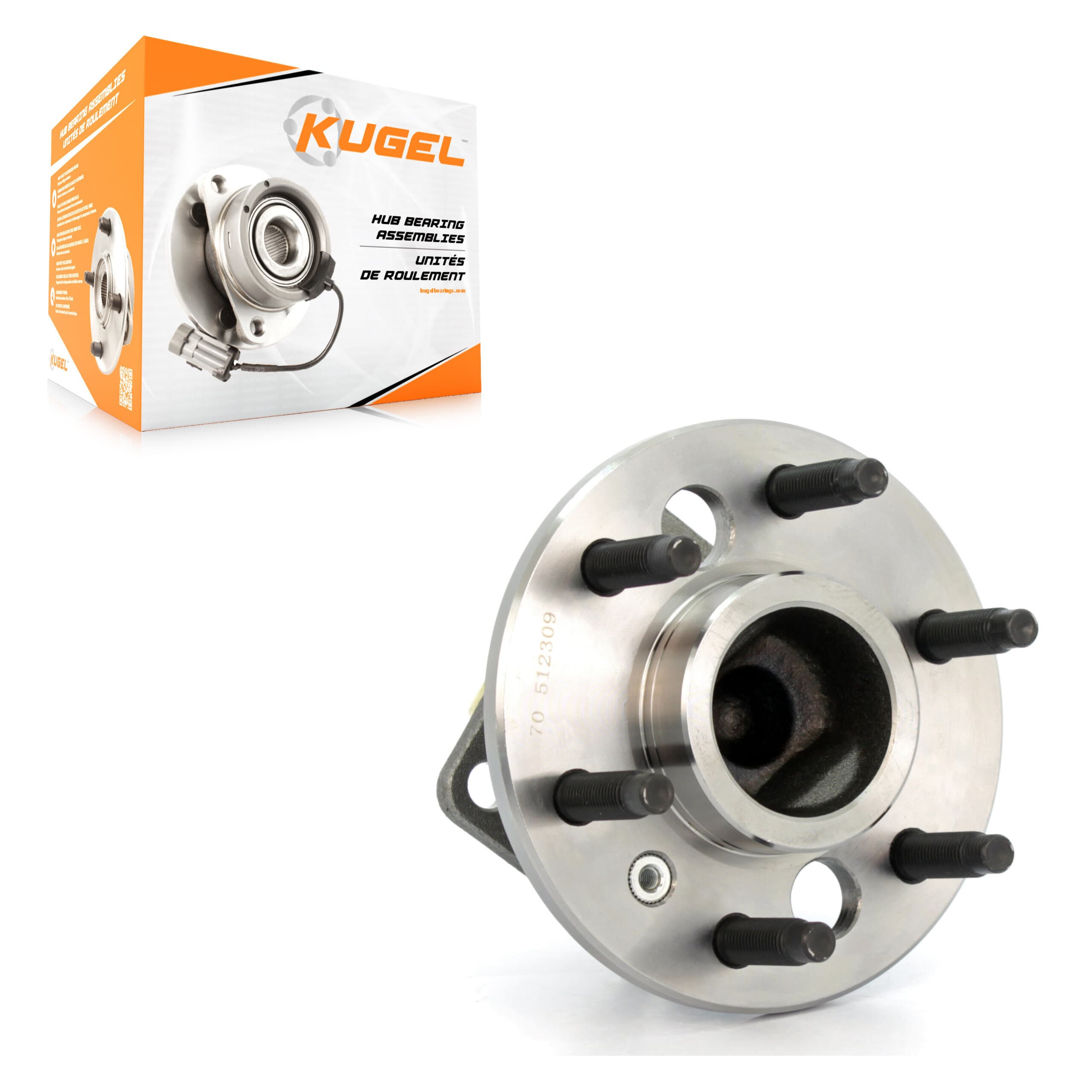 Kugel - 70-512309 - Rear Wheel Bearing and Hub Assembly image 1