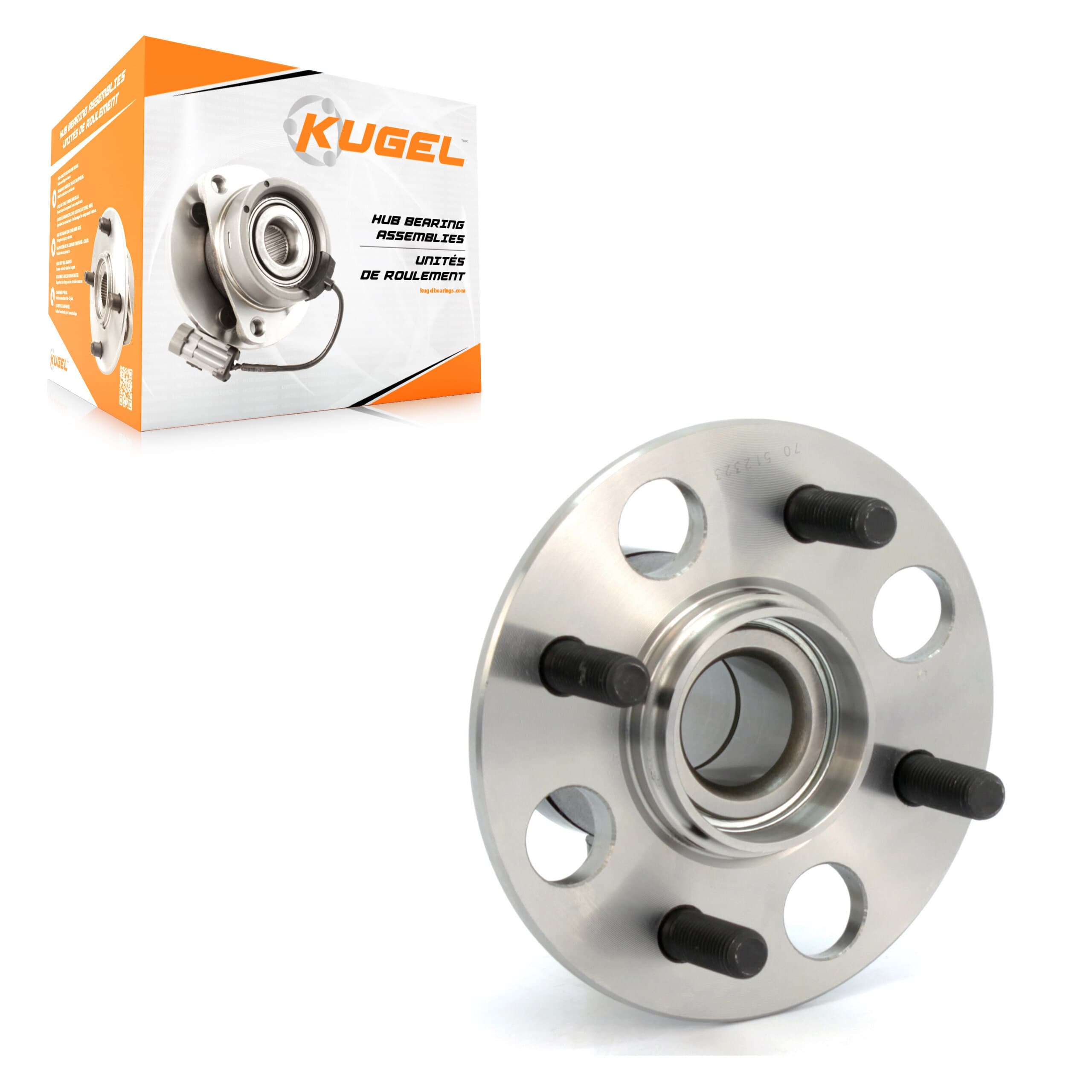 Kugel - 70-512323 - Rear Wheel Bearing and Hub Assembly image 1