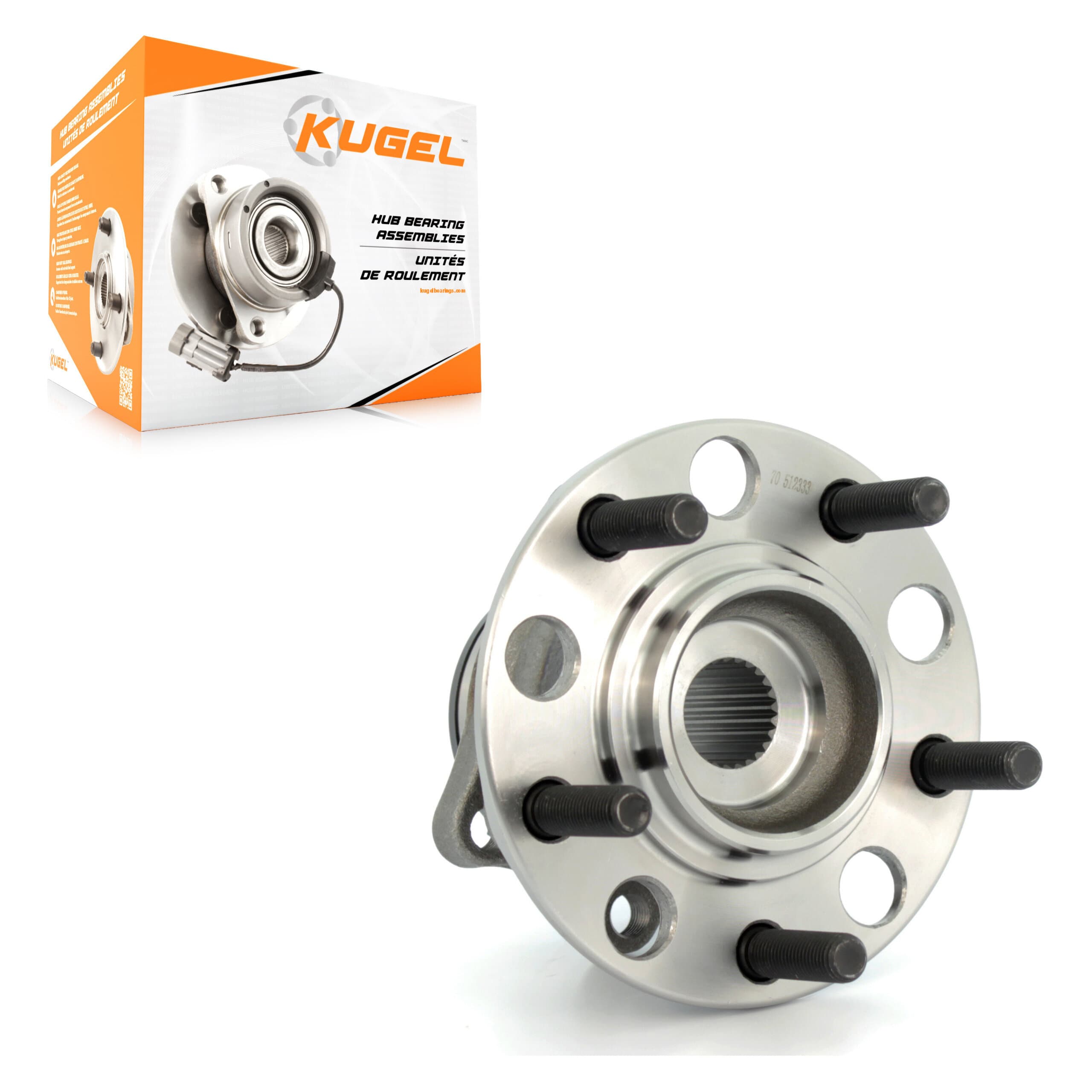 Kugel - 70-512333 - Rear Wheel Bearing and Hub Assembly image 1