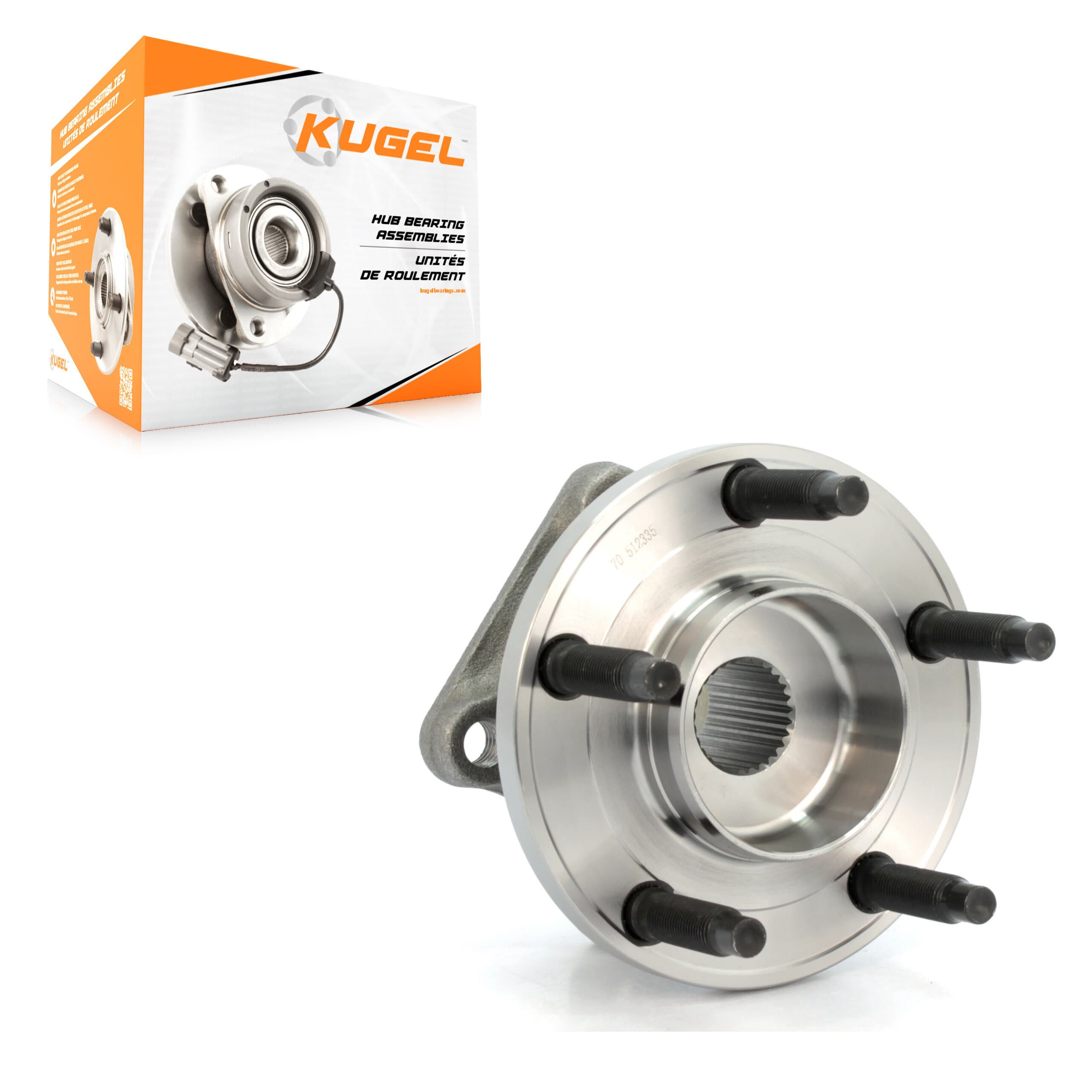 Kugel - 70-512335 - Rear Wheel Bearing and Hub Assembly image 1