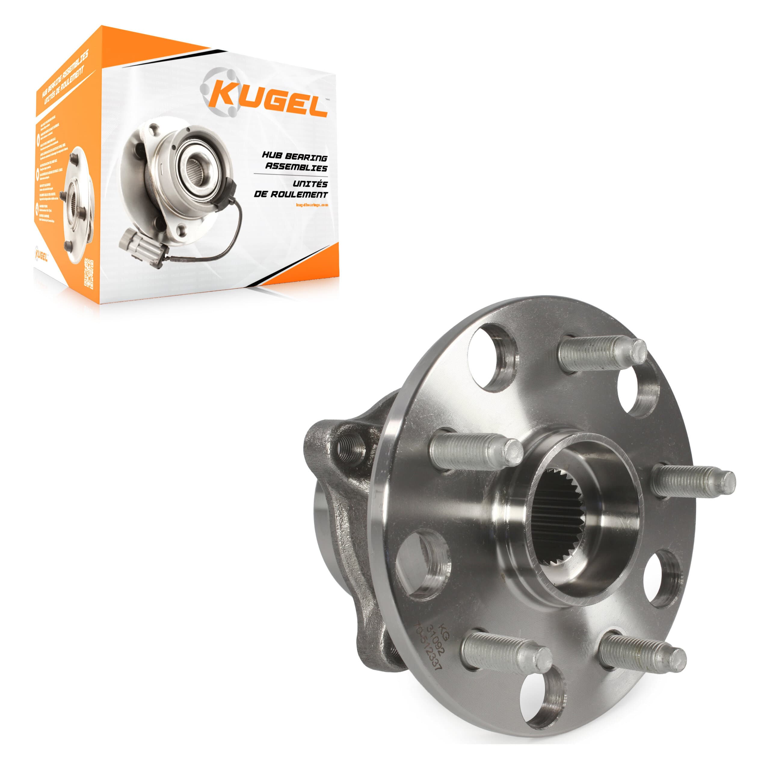 Kugel - 70-512337 - Rear Wheel Bearing and Hub Assembly image 1