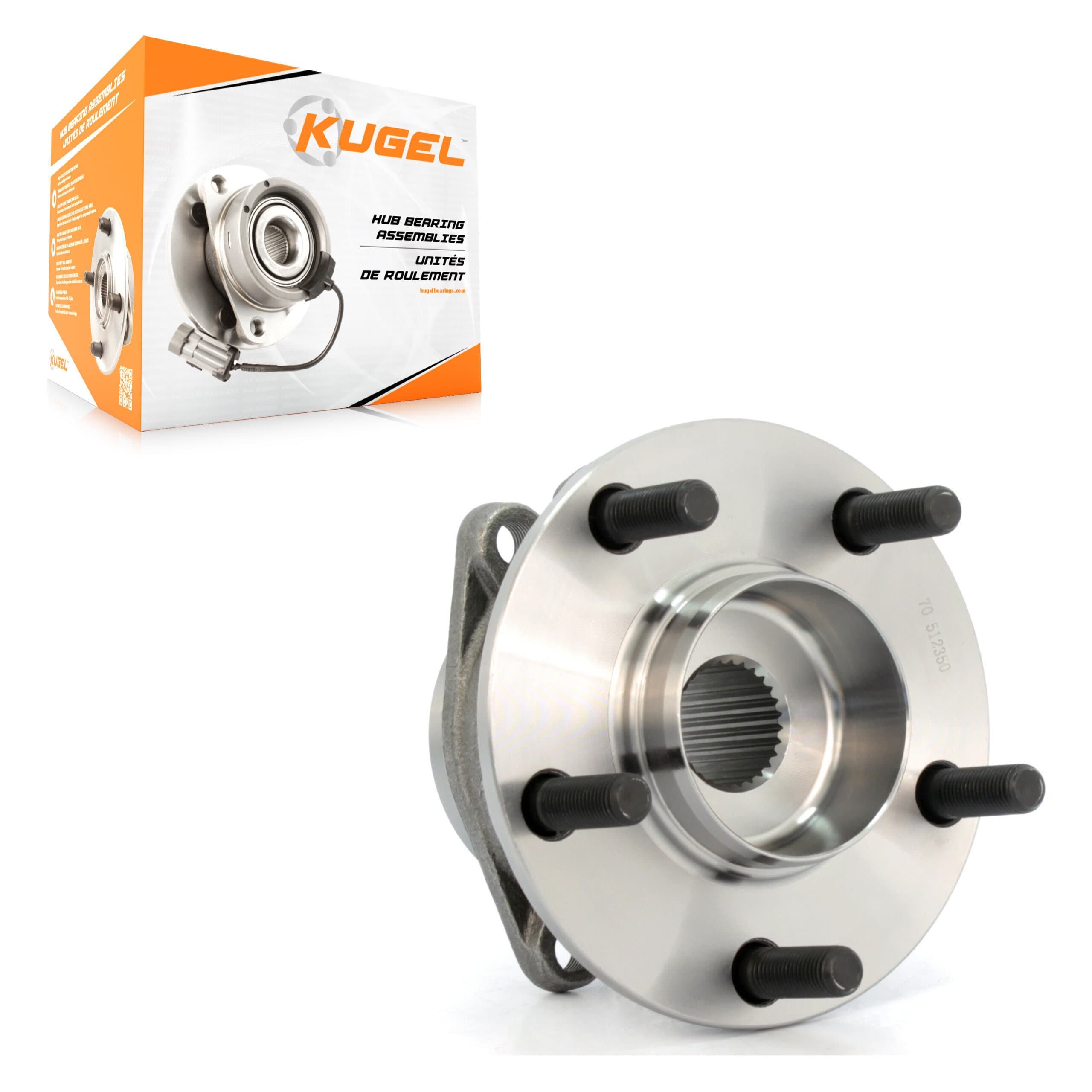 Kugel - 70-512350 - Rear Wheel Bearing and Hub Assembly image 1