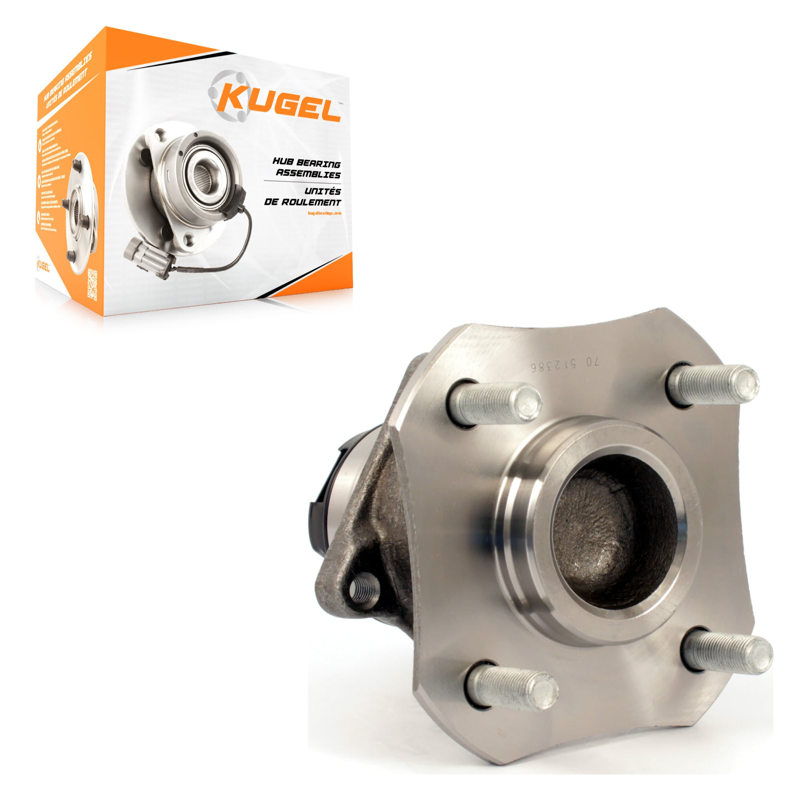 Kugel - 70-512386 - Rear Wheel Bearing and Hub Assembly image 1