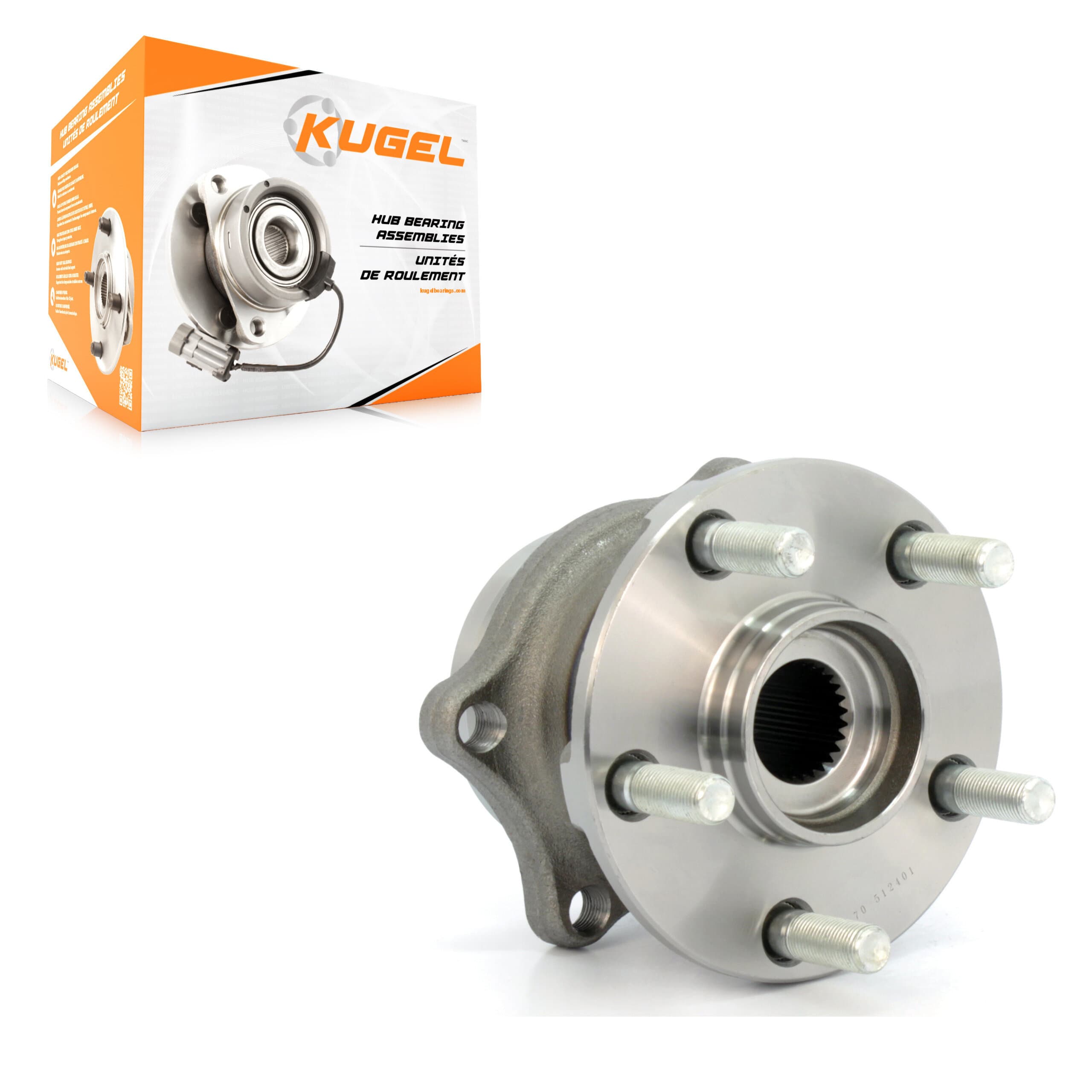 Kugel - 70-512401 - Rear Wheel Bearing and Hub Assembly image 1