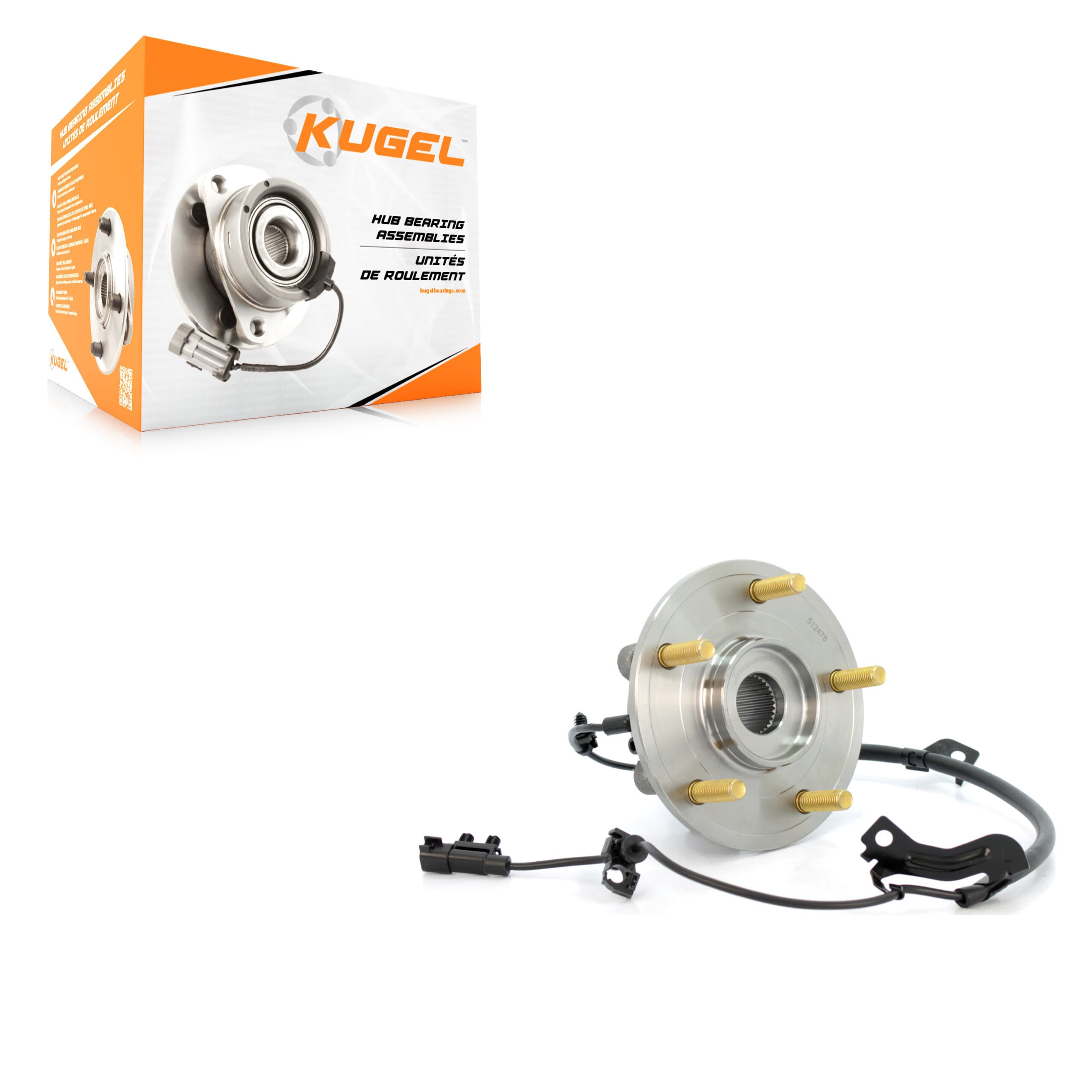 Kugel - 70-512478 - Rear Left Wheel Bearing and Hub Assembly image 1