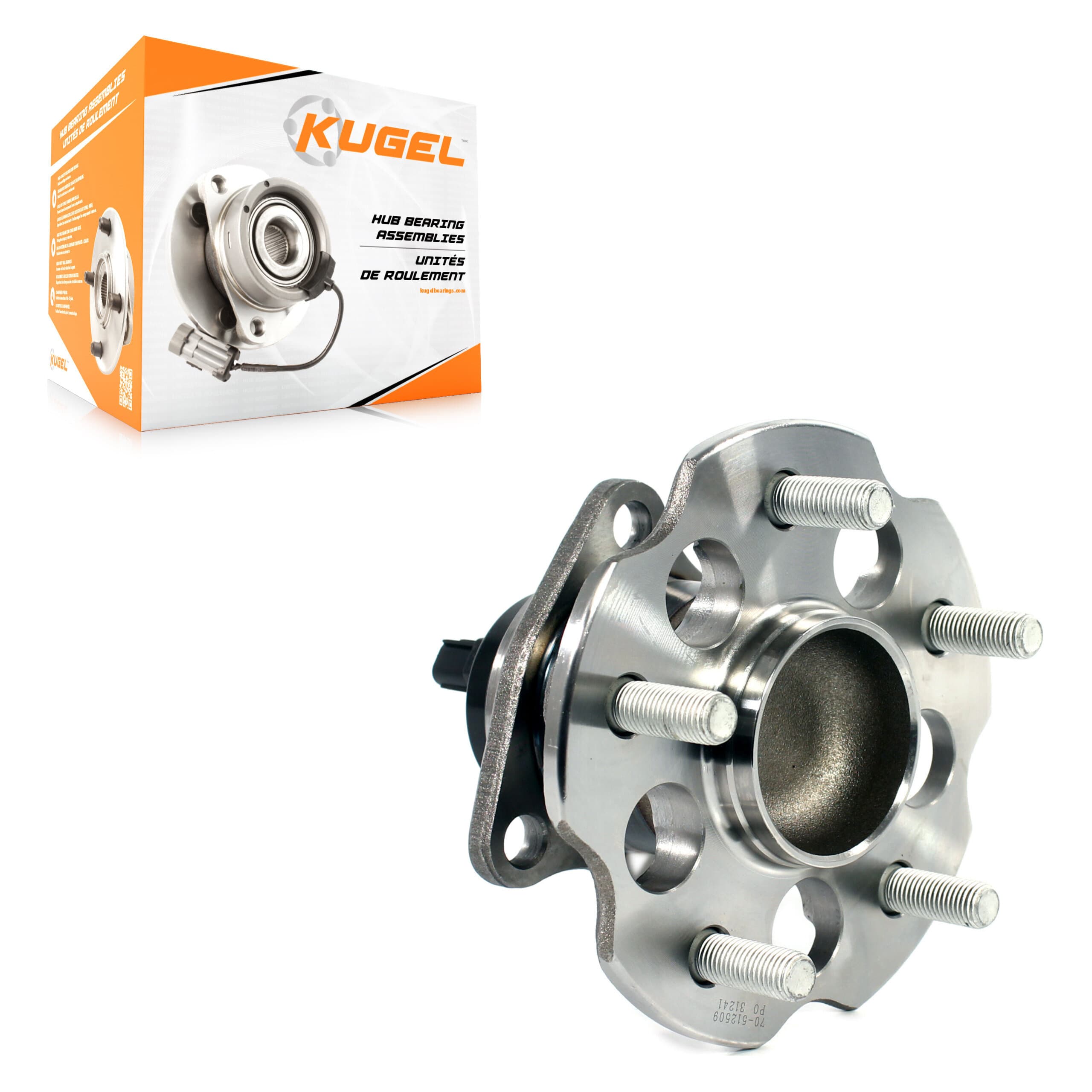 Kugel - 70-512509 - Rear Wheel Bearing and Hub Assembly image 1
