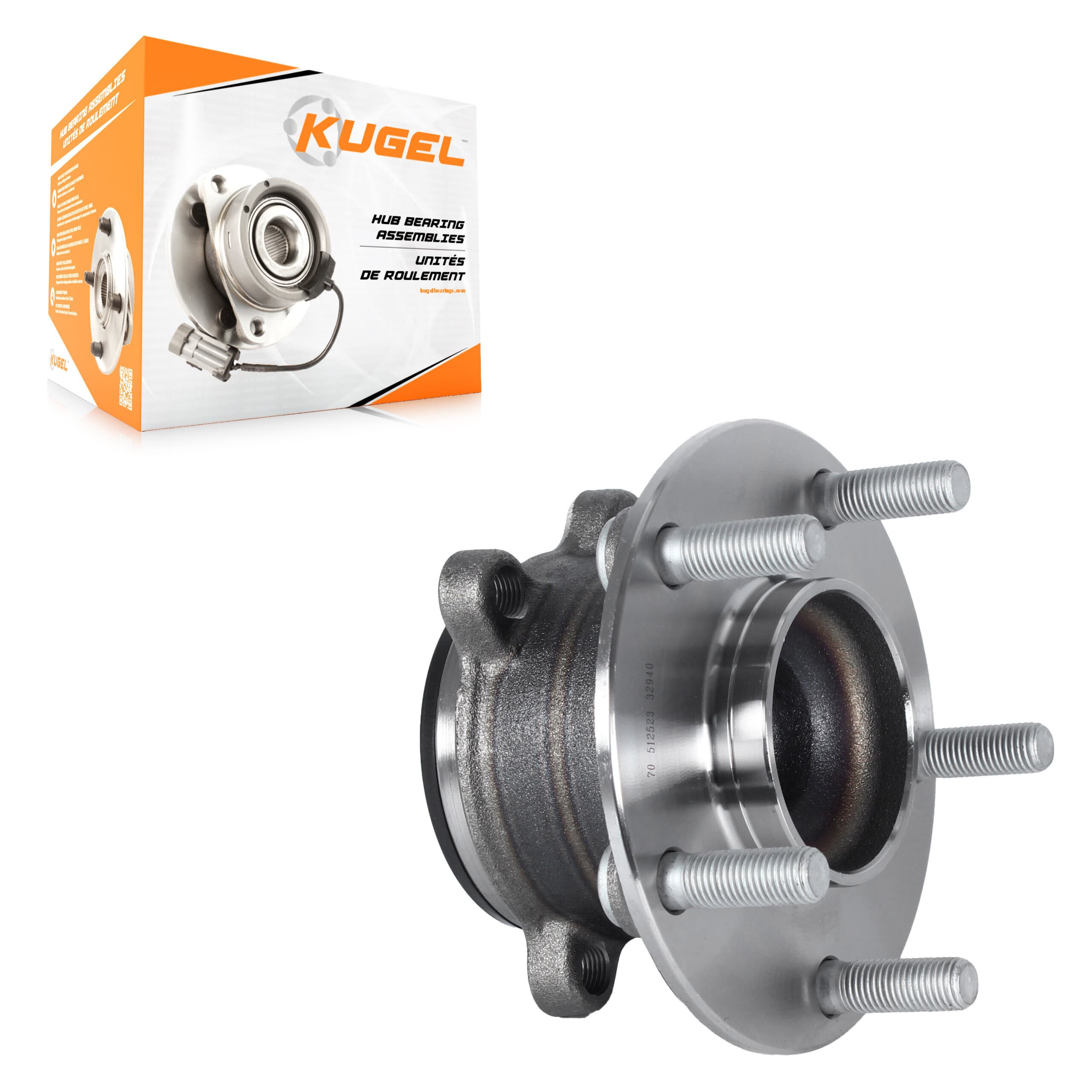 Kugel - 70-512523 - Rear Wheel Bearing and Hub Assembly image 1